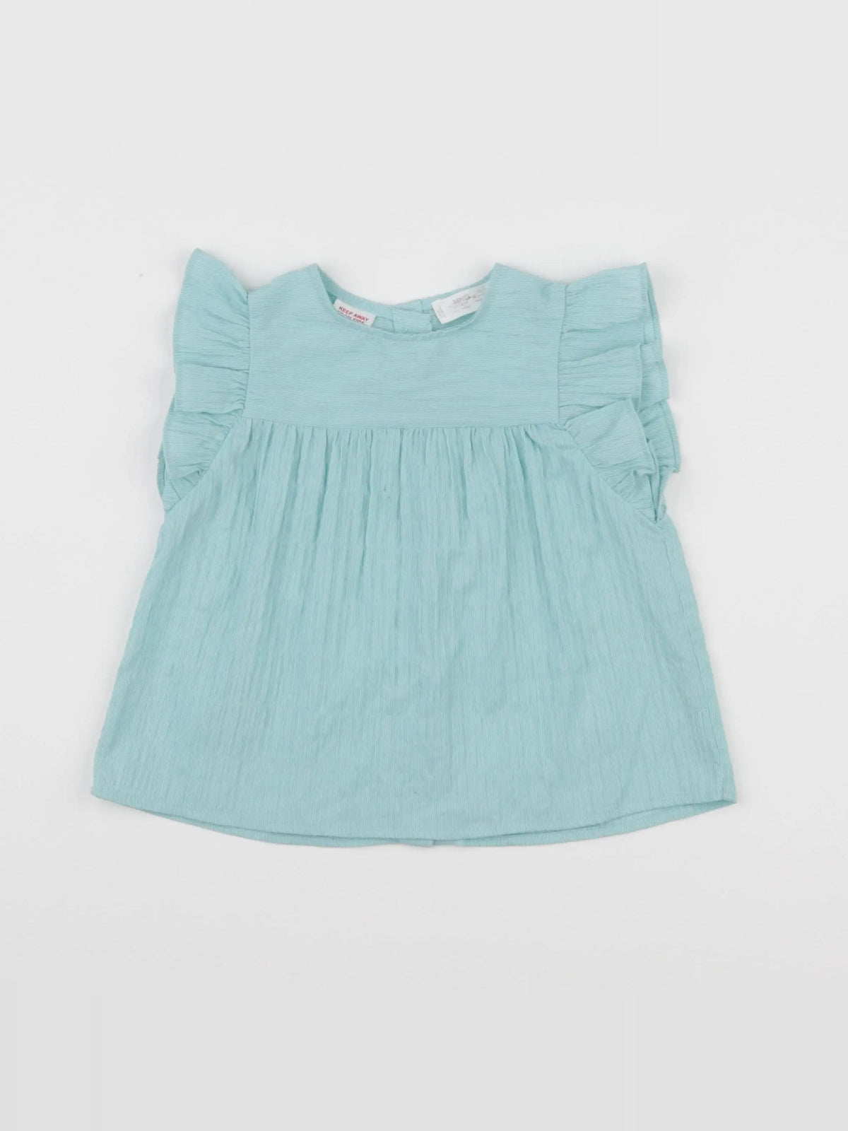 Mango - blouse bleu - 12/18 mois