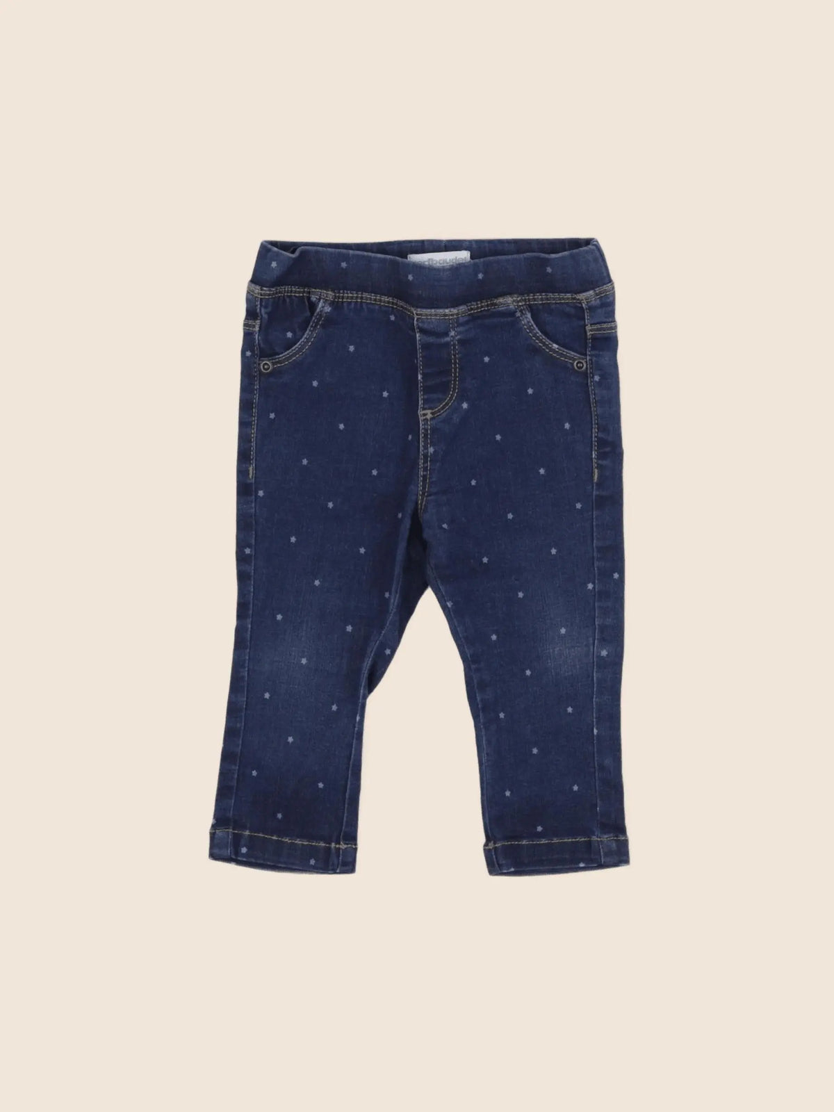 Vertbaudet - jegging bleu - 12 mois