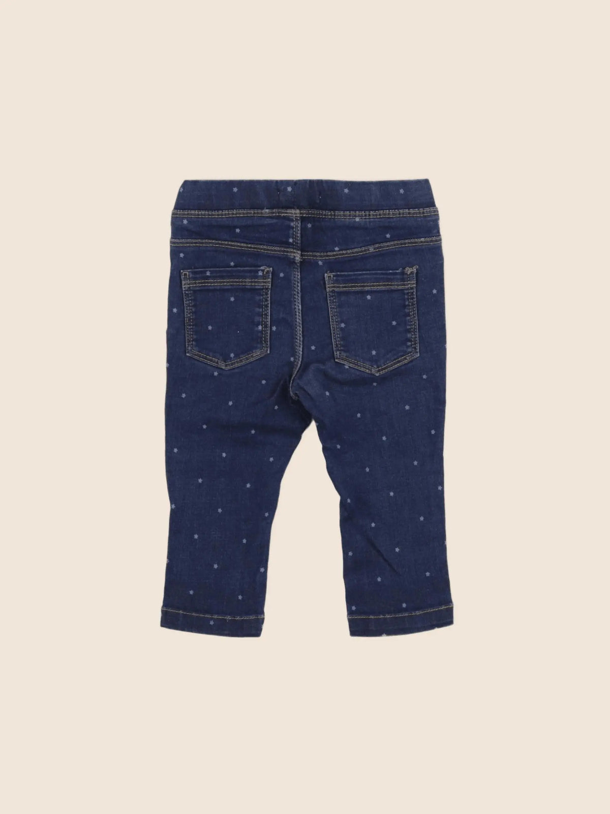 Vertbaudet - jegging bleu - 12 mois