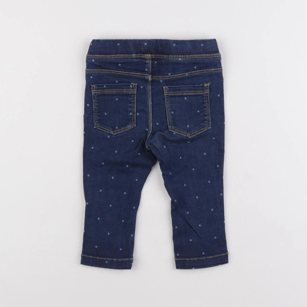 Vertbaudet - jegging bleu - 12 mois