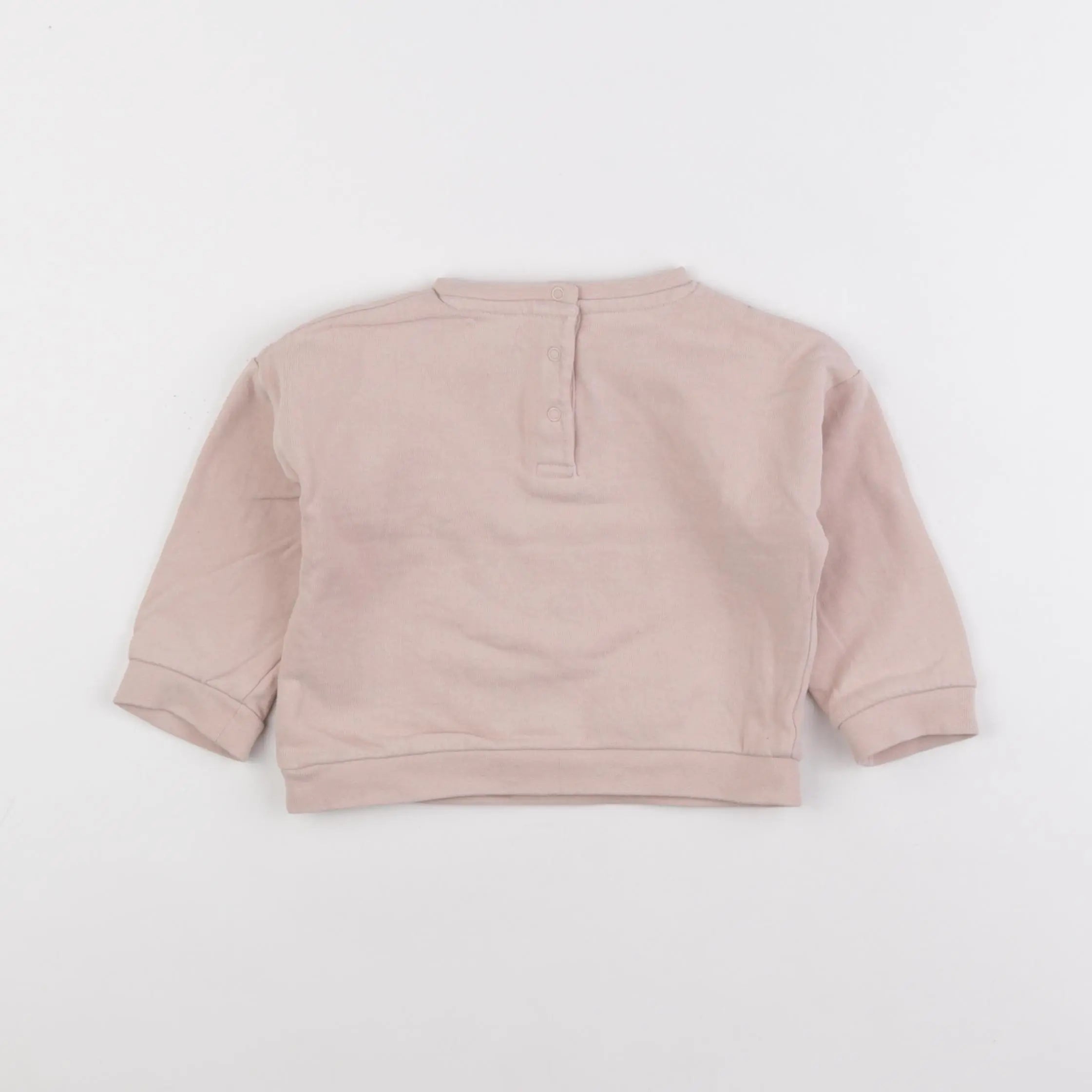 Vertbaudet - sweat rose - 18 mois