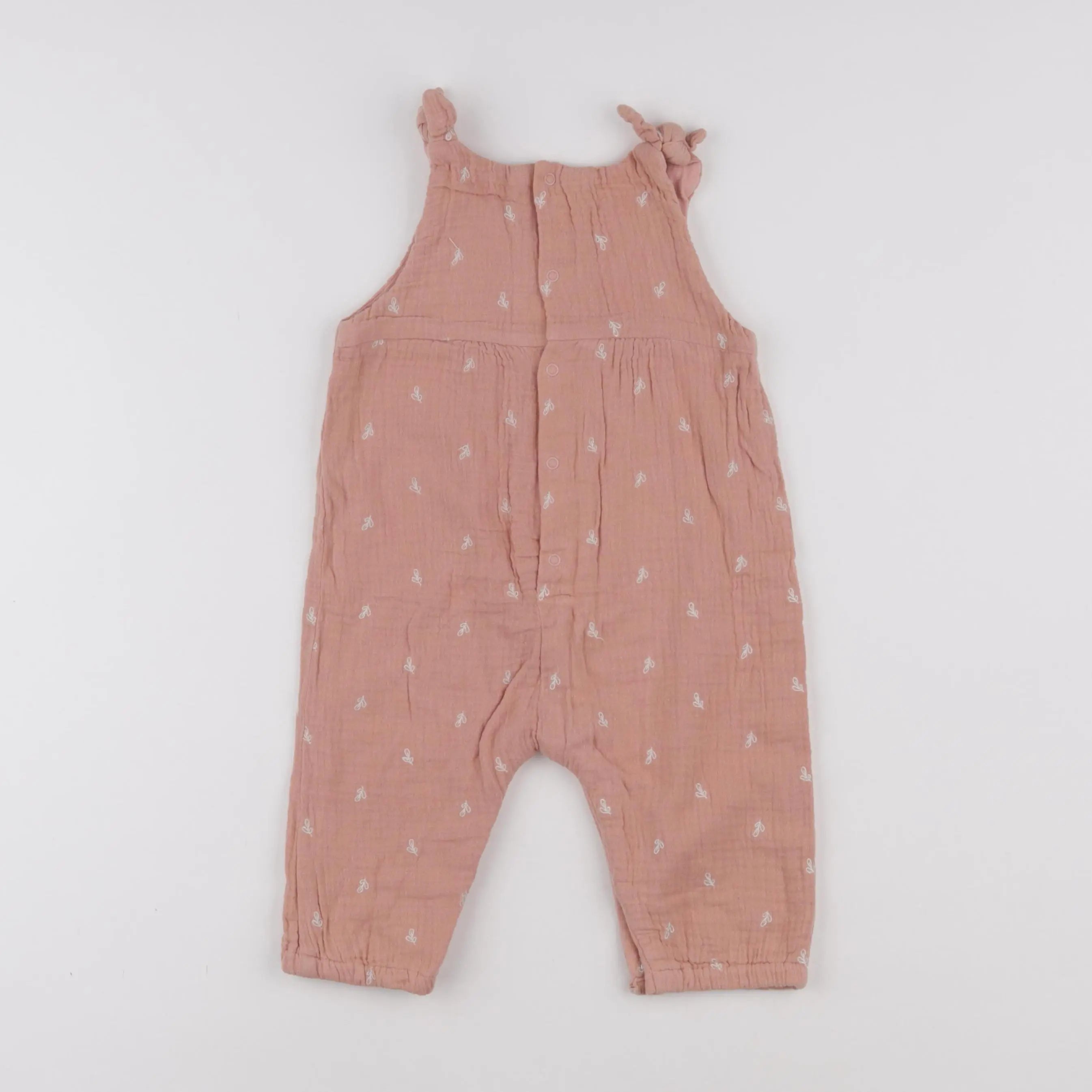 Vertbaudet - combinaison doublé rose - 12 mois