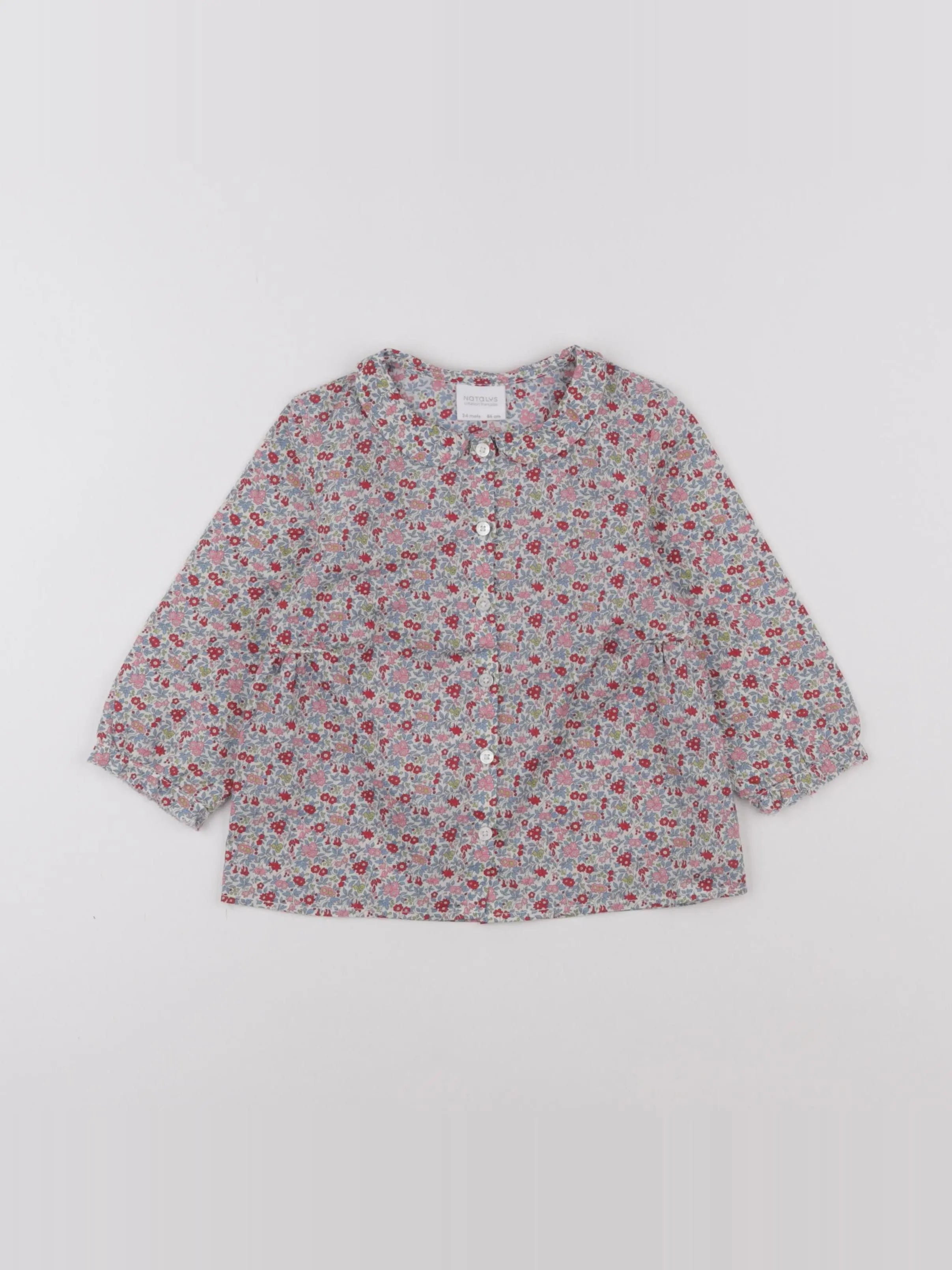 Natalys - blouse multicolore - 24 mois