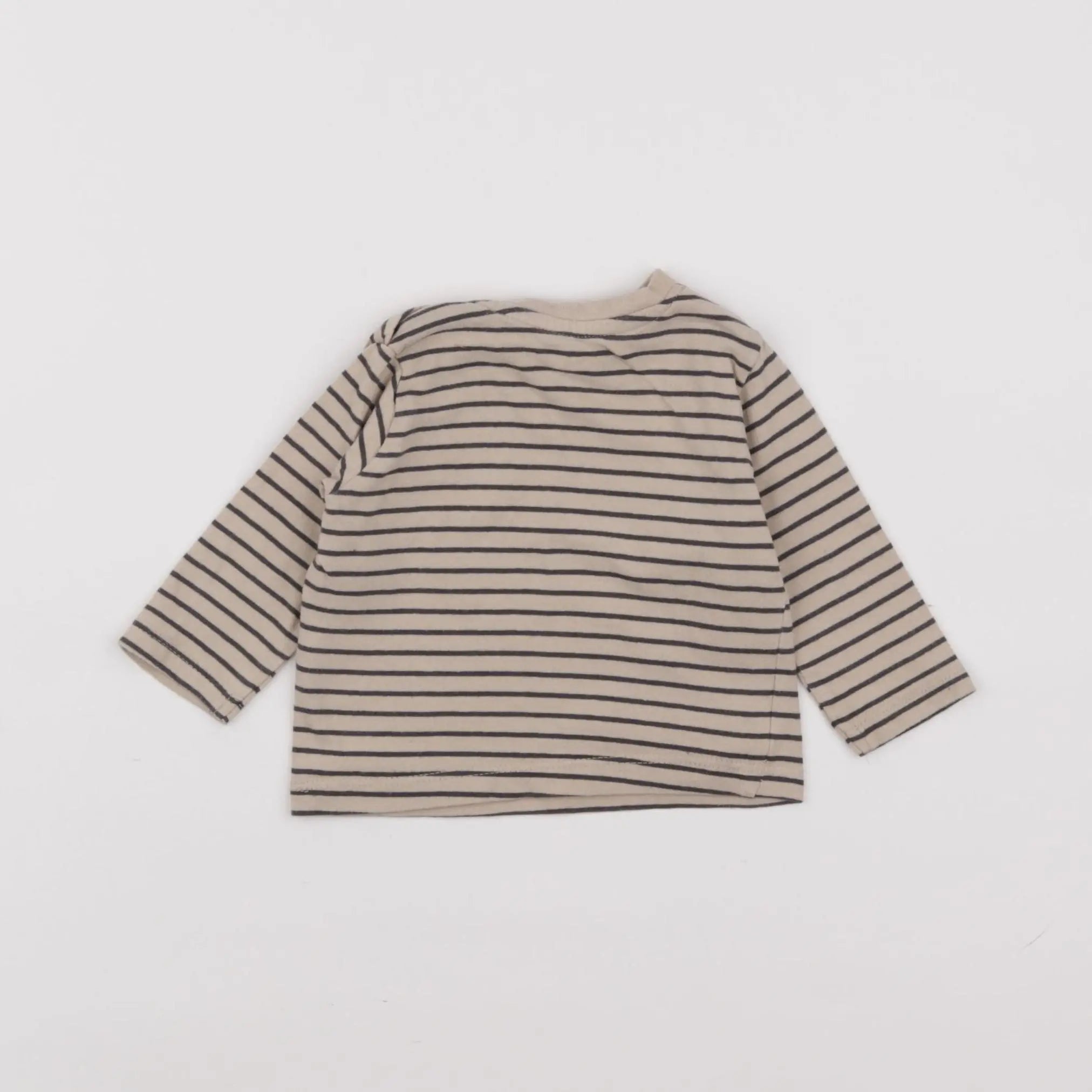 Vertbaudet - tee-shirt beige - 3 mois