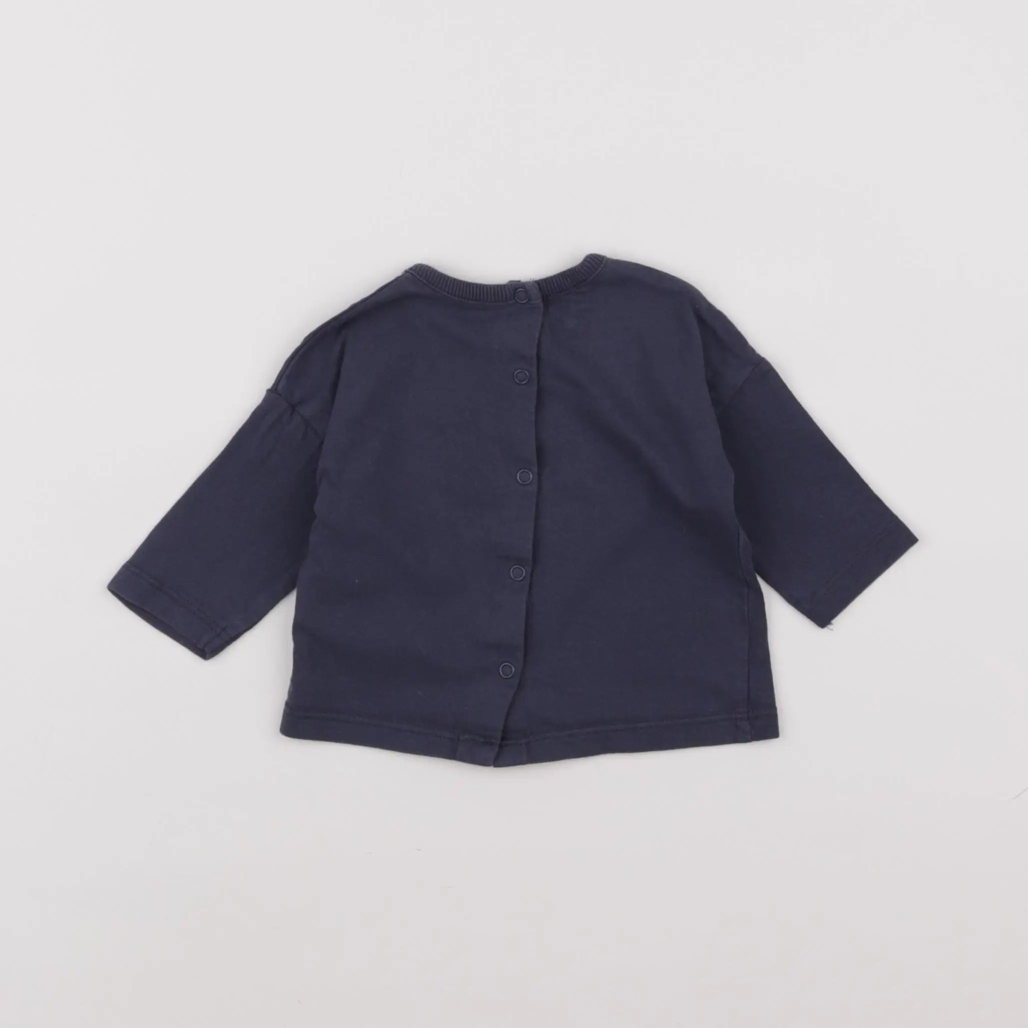 Vertbaudet - tee-shirt bleu - 3 mois
