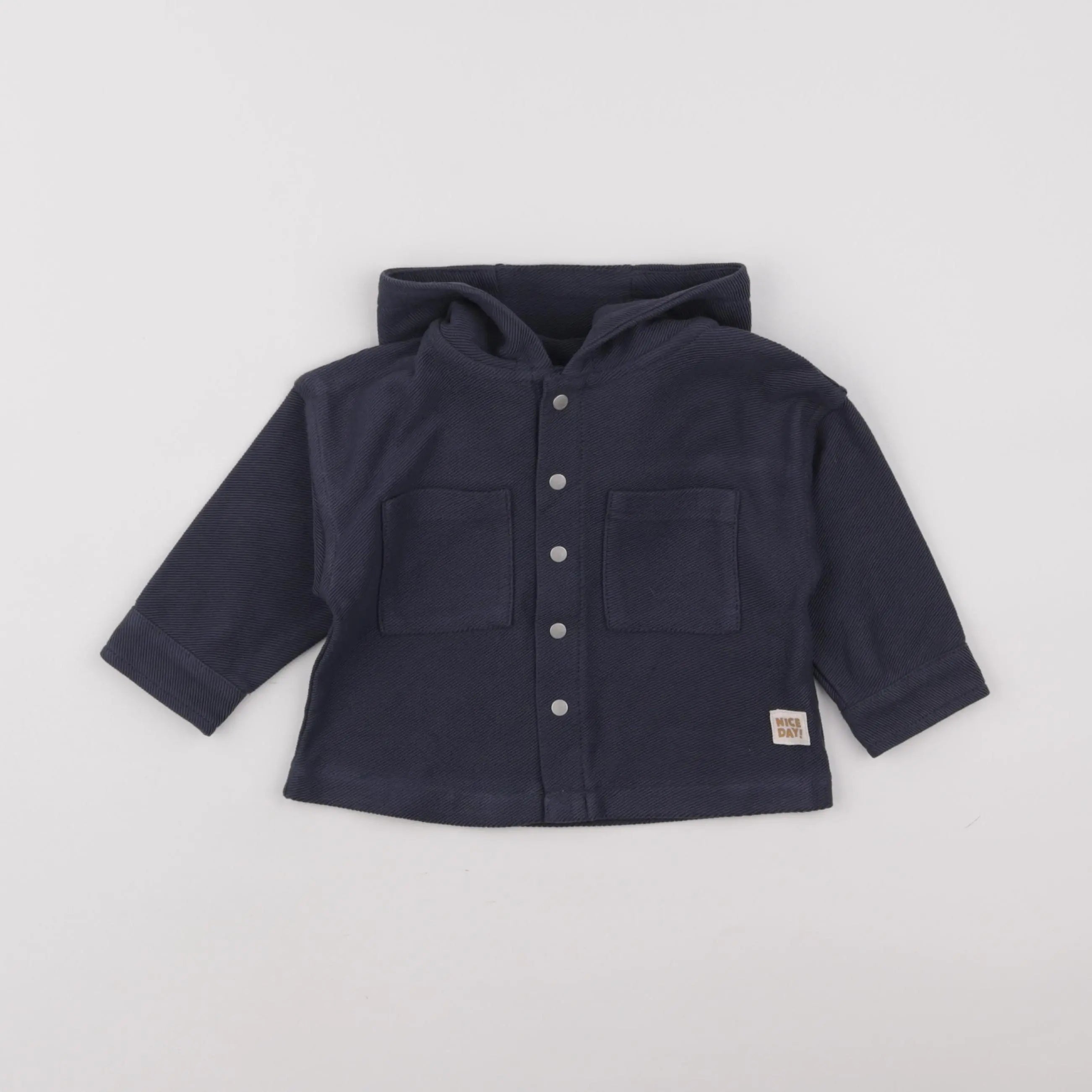 Vertbaudet - chemise bleu - 12 mois