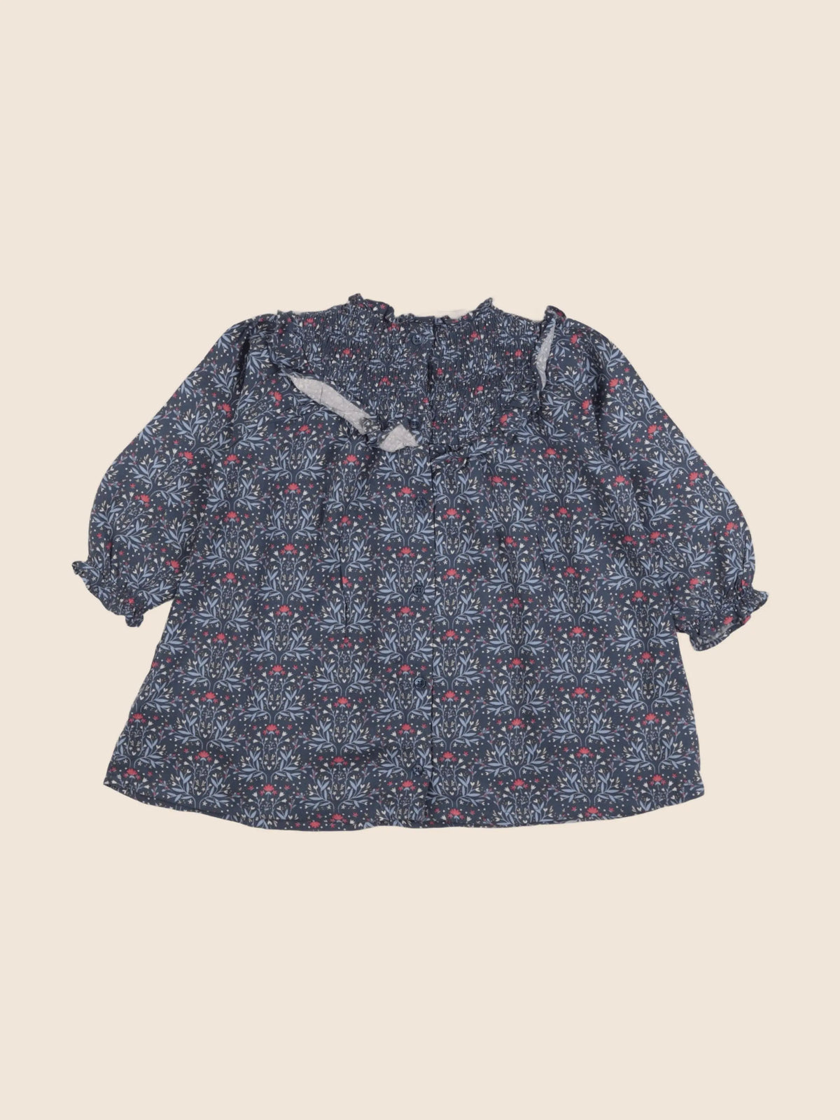 Vertbaudet - robe bleu - 18 mois