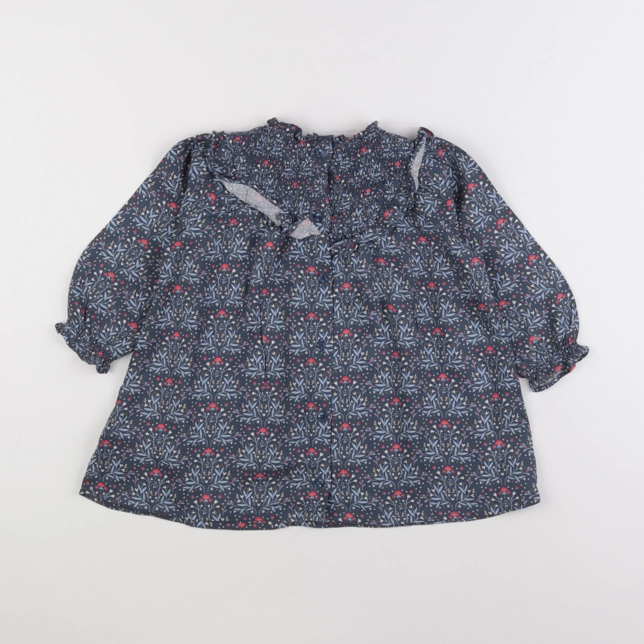 Vertbaudet - robe bleu - 18 mois