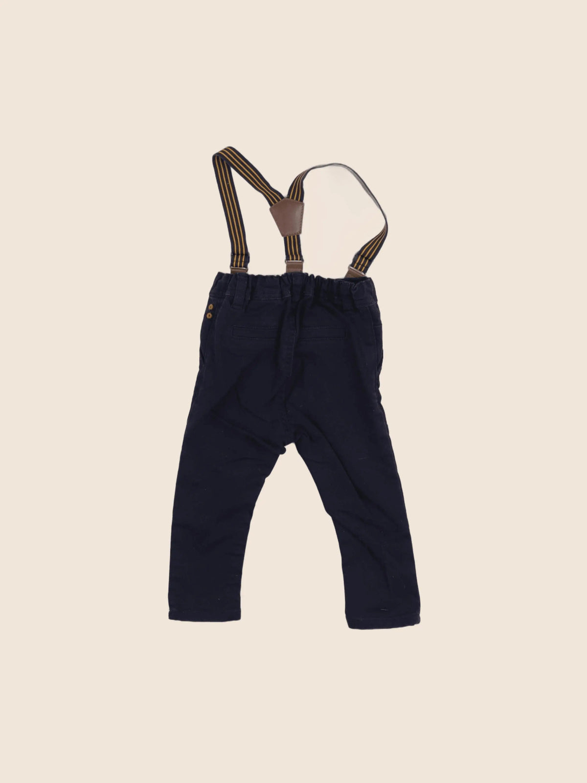 H&M - pantalon bleu - 9/12 mois