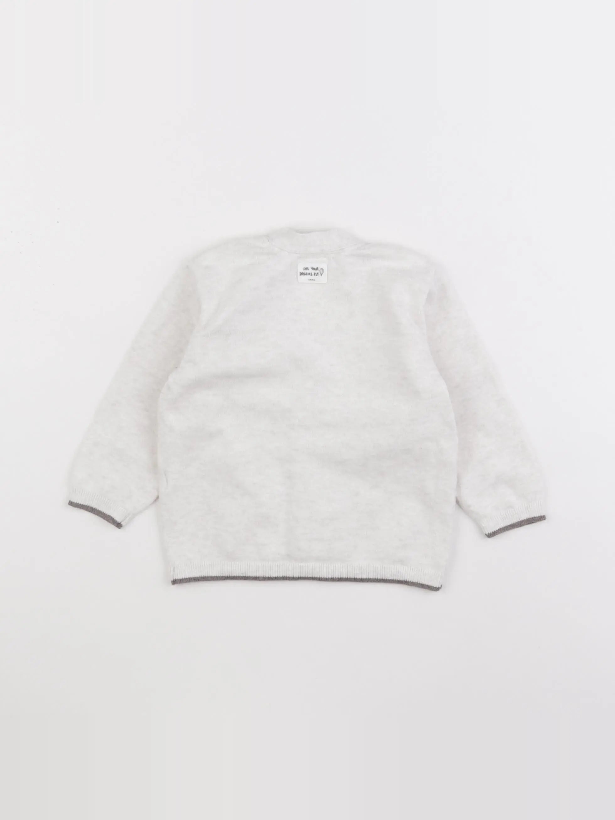 Zara - gilet beige - 6/9 mois