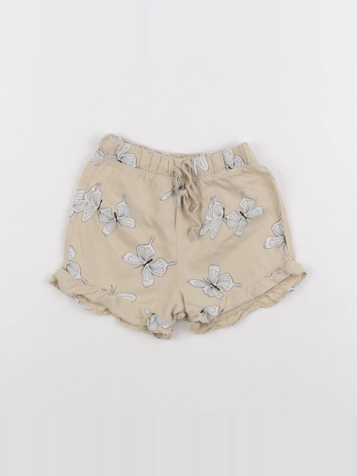 H&M - short beige - 9/12 mois