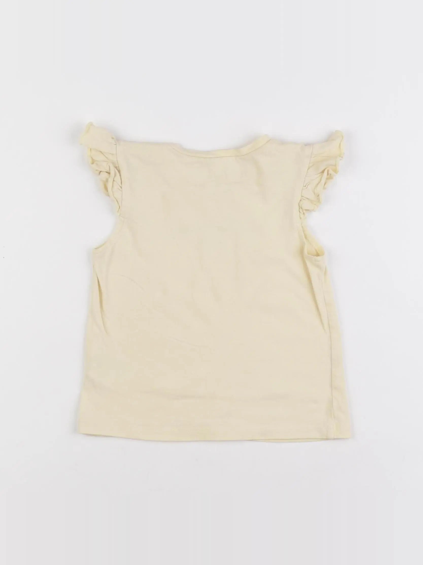 H&M - tee-shirt jaune - 9/12 mois