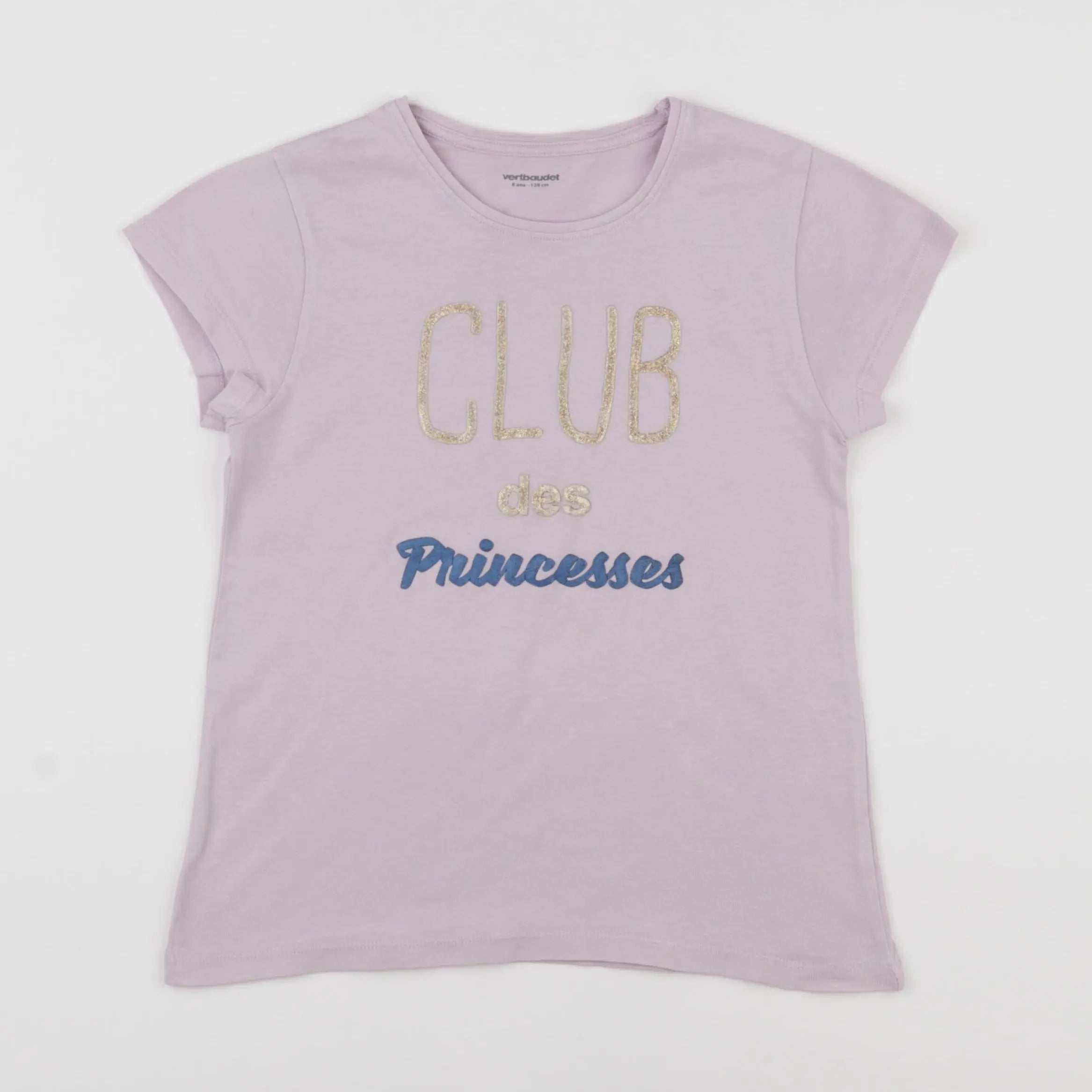 Vertbaudet - tee-shirt violet - 8 ans