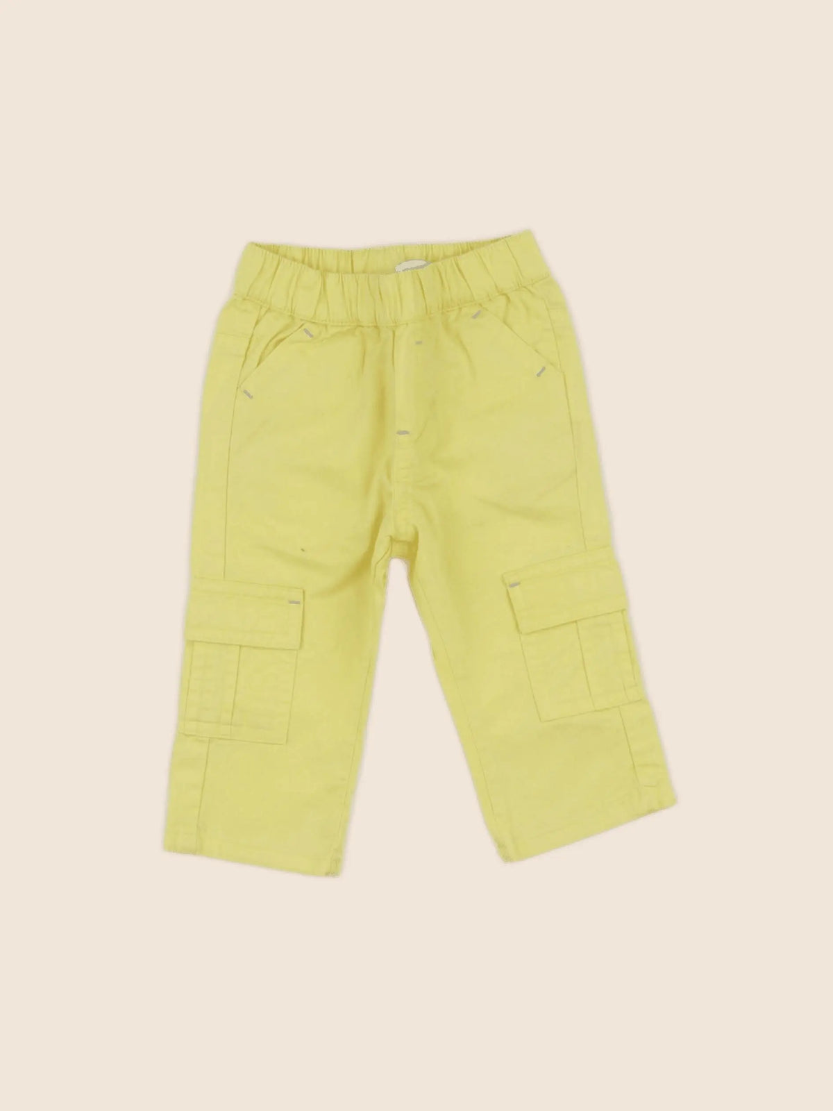 Vertbaudet - pantalon jaune - 6 mois