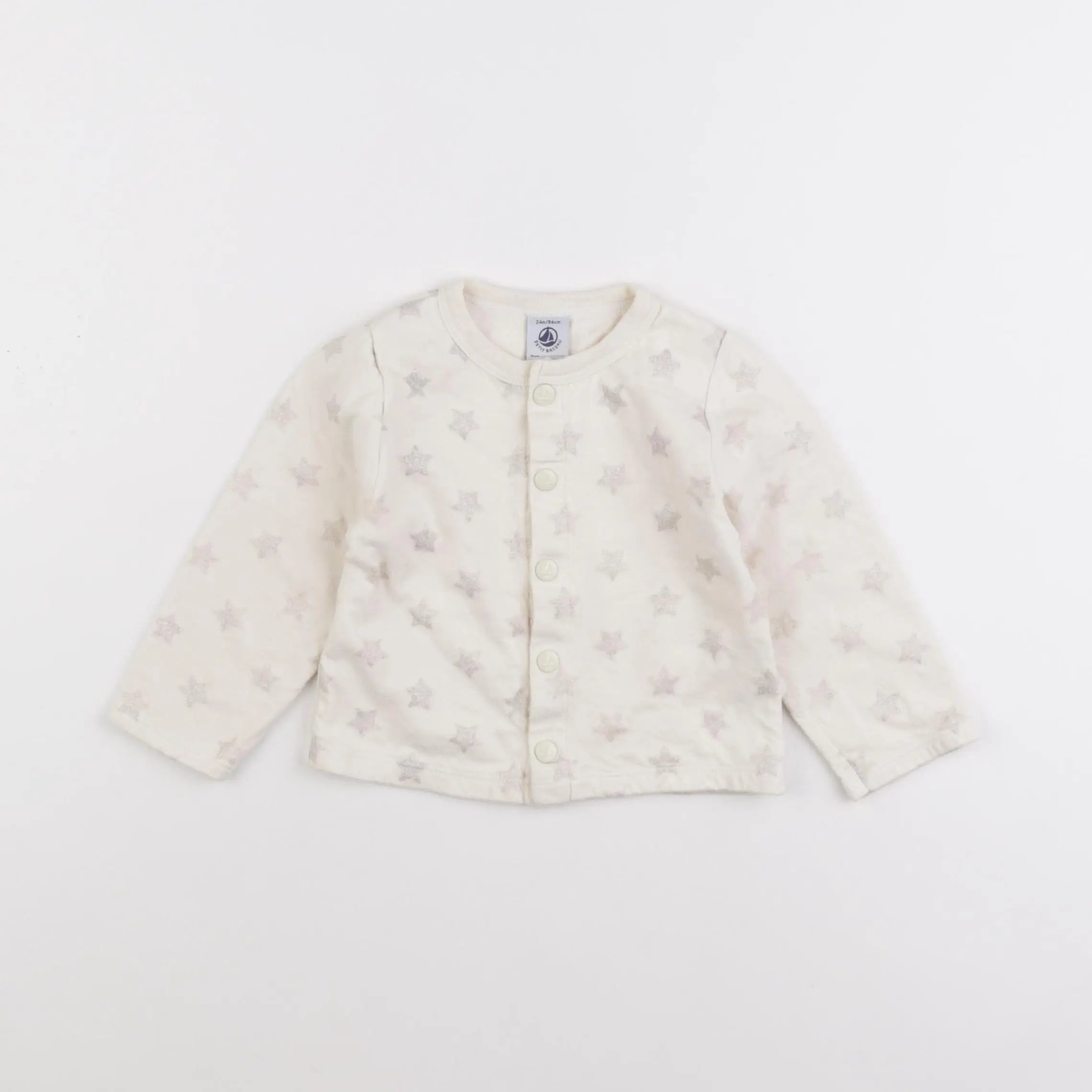 Petit Bateau - sweat beige - 24 mois