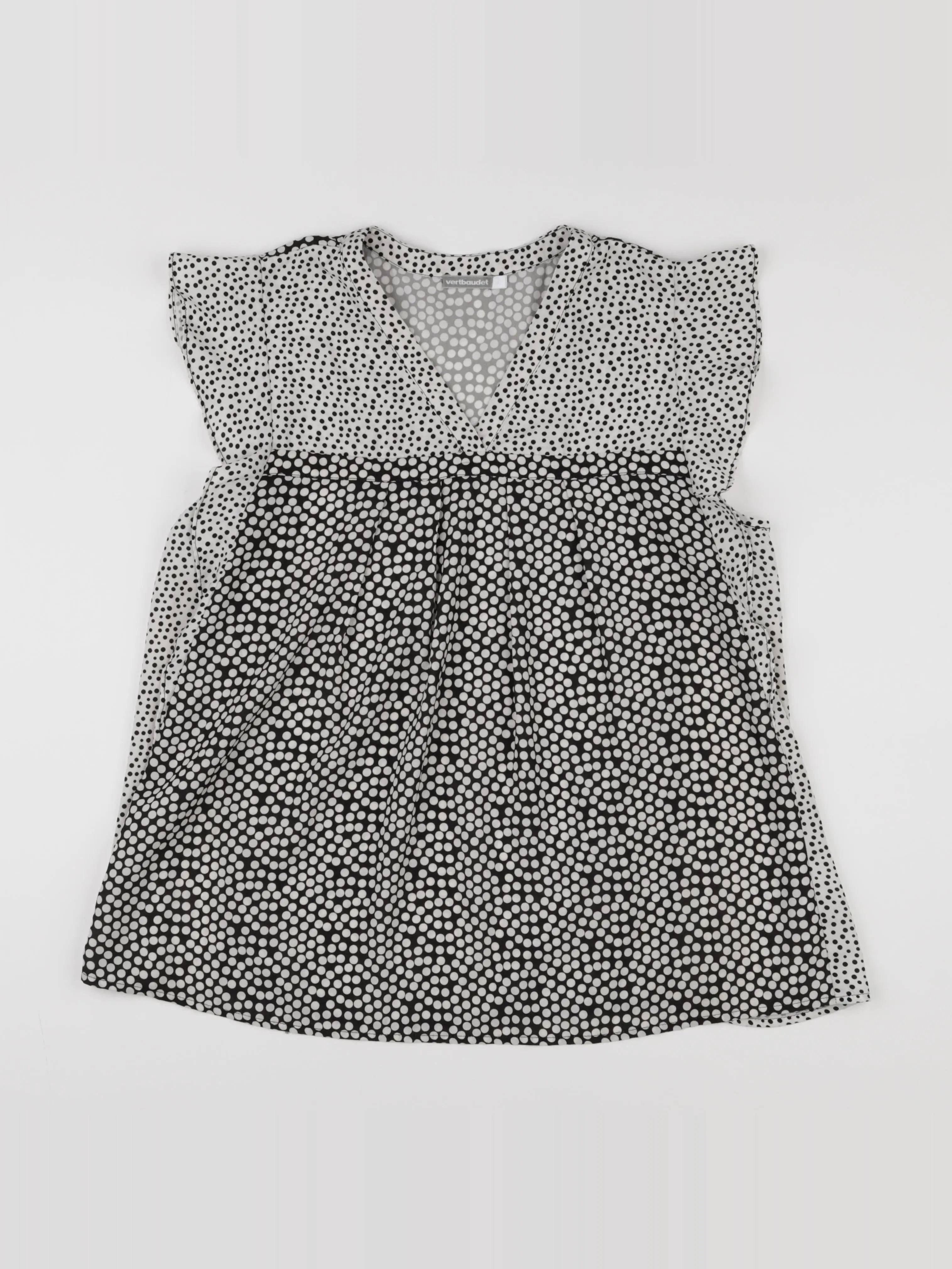 Vertbaudet - blouse grossesse blanc, noir - 42