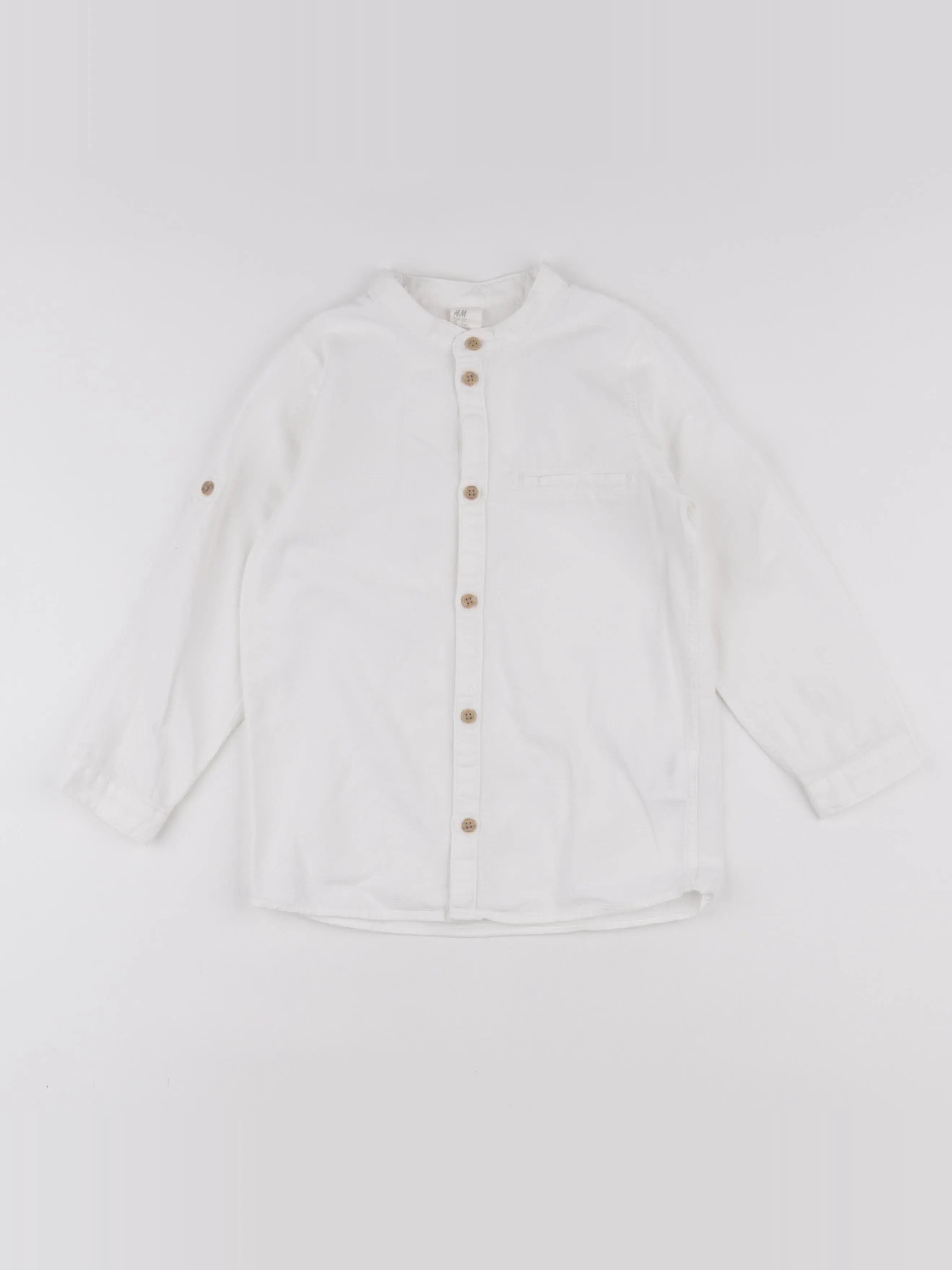 H&M - chemise blanc - 3/4 ans