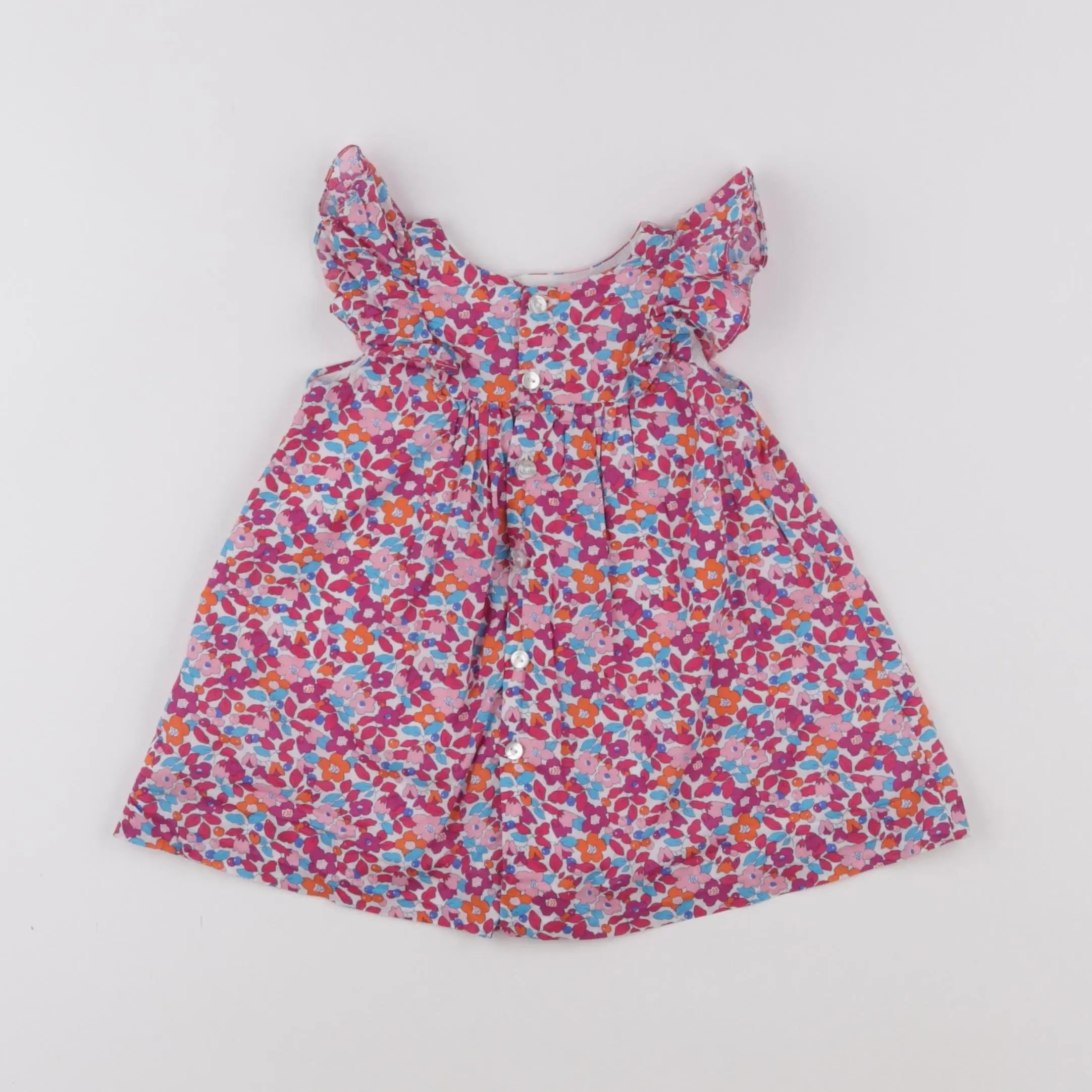 Jacadi - robe liberty rose - 6 mois