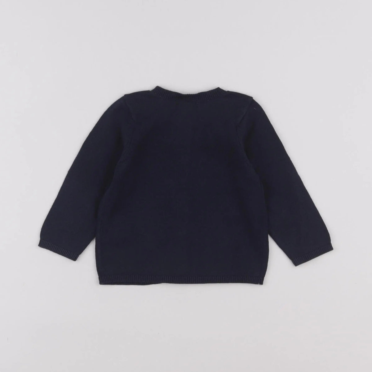 Vertbaudet - gilet bleu - 9 mois