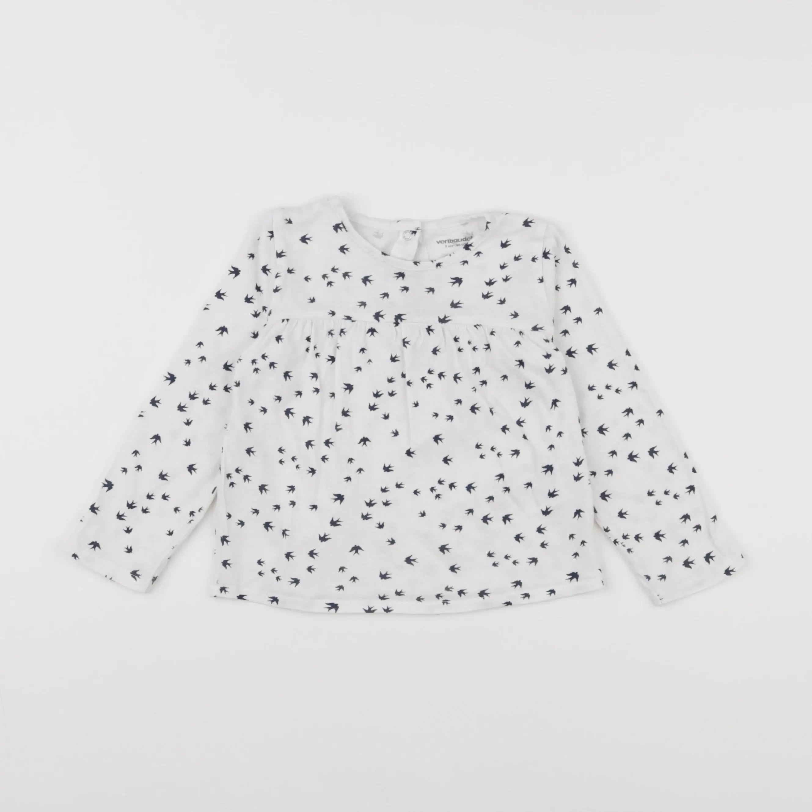 Vertbaudet - tee-shirt blanc - 2 ans