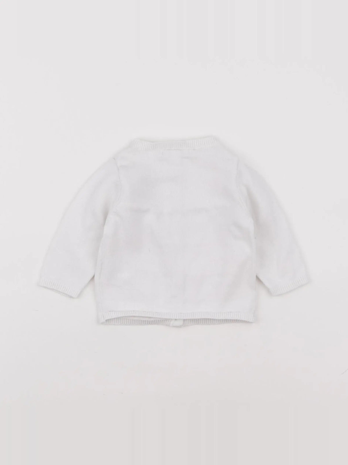 Vertbaudet - gilet blanc - 3 mois