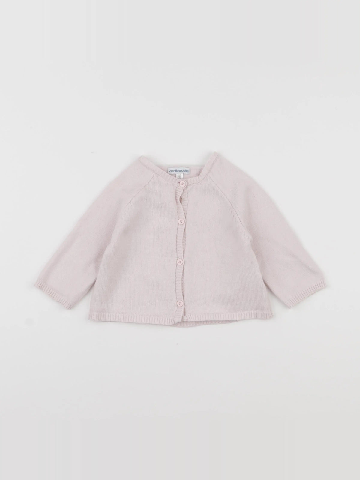 Vertbaudet - gilet rose - 9 mois