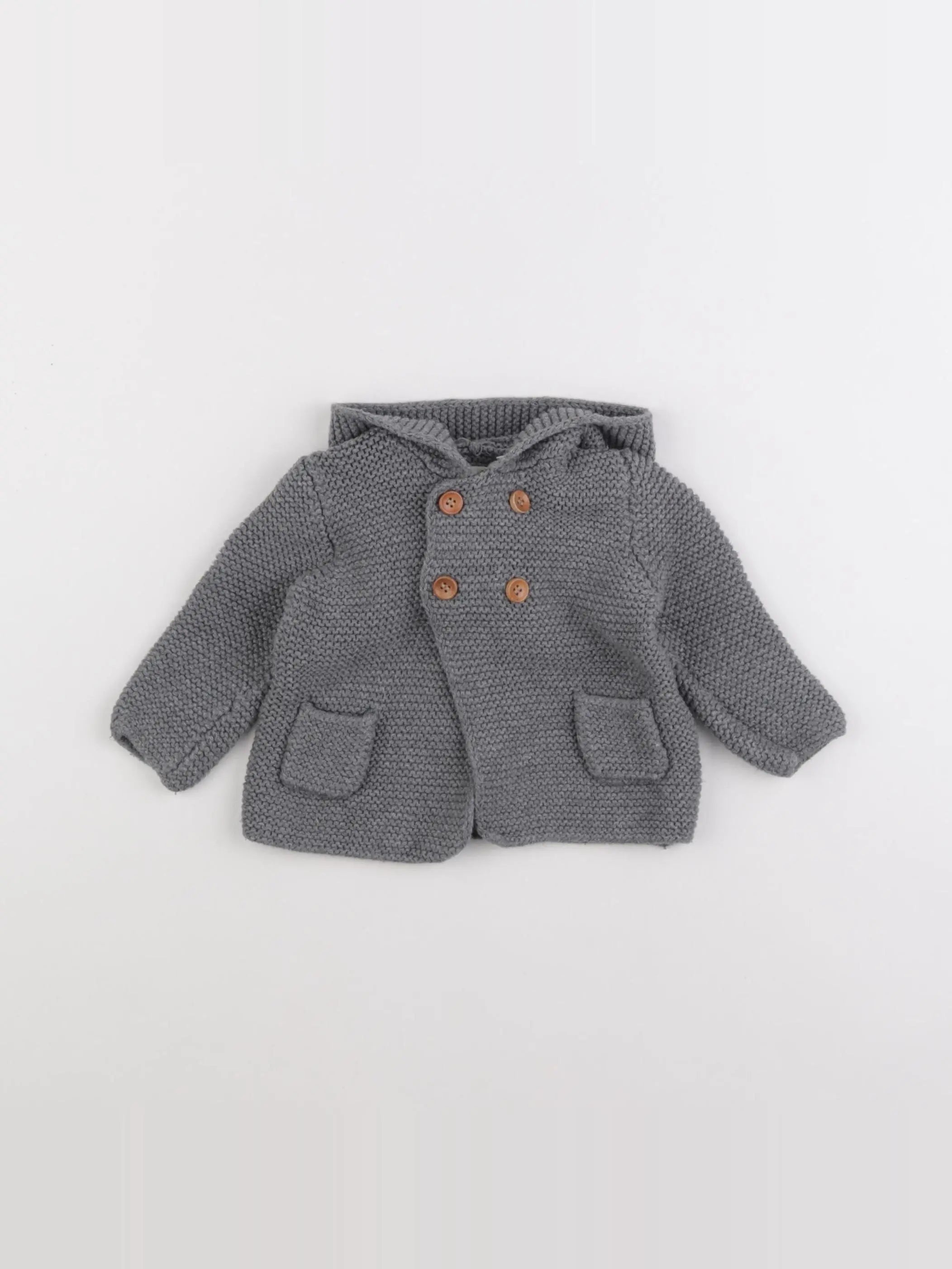 Zara - veste gris - 6/9 mois