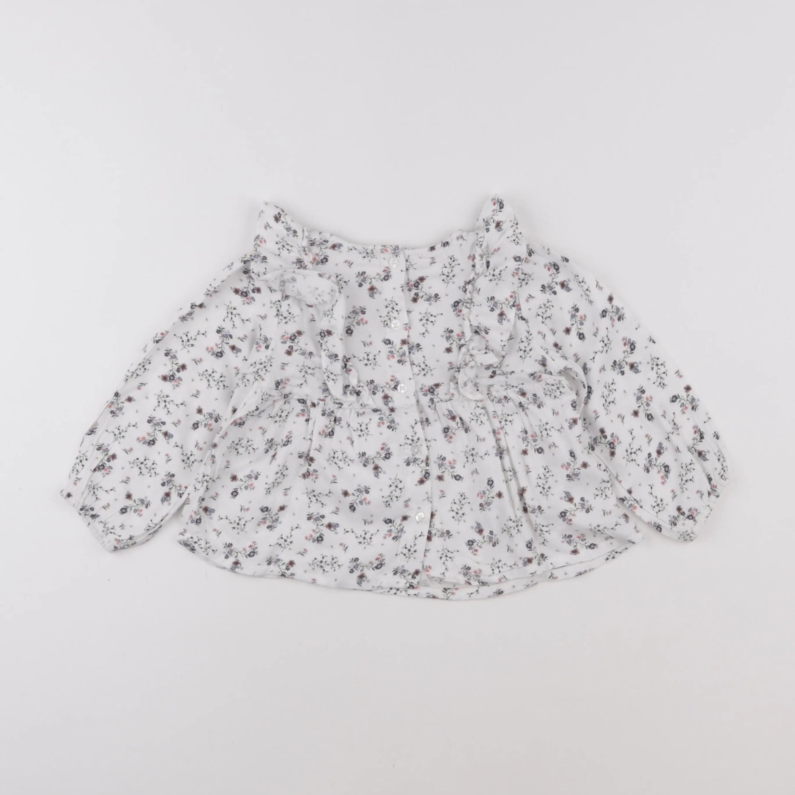 Vertbaudet - blouse blanc - 18 mois