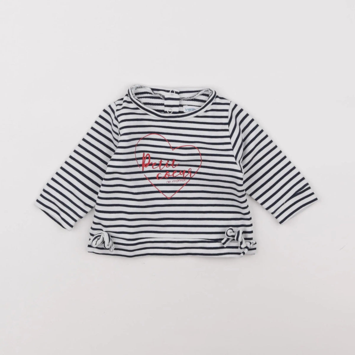 Vertbaudet - tee-shirt bleu - 3 mois