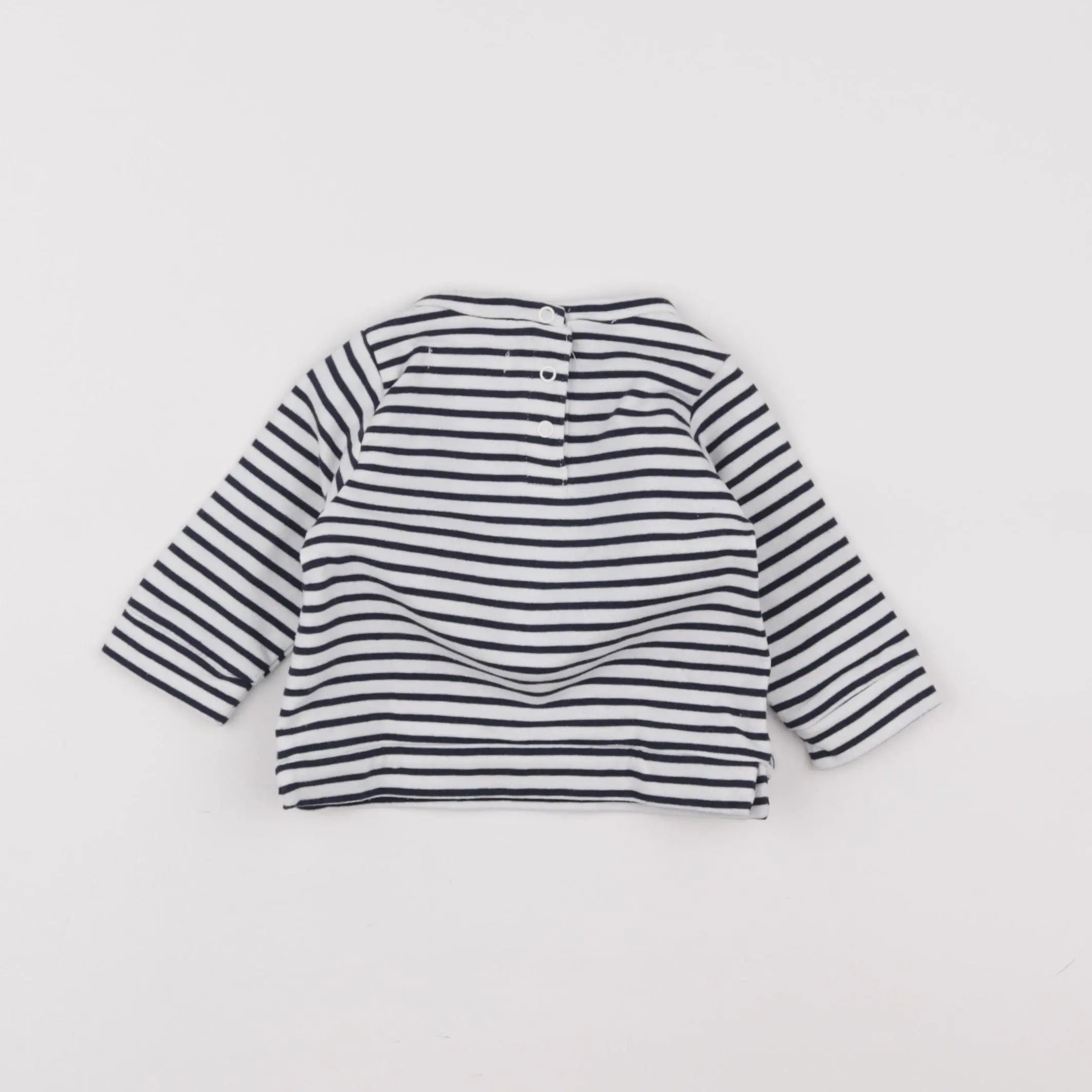 Vertbaudet - tee-shirt bleu - 3 mois