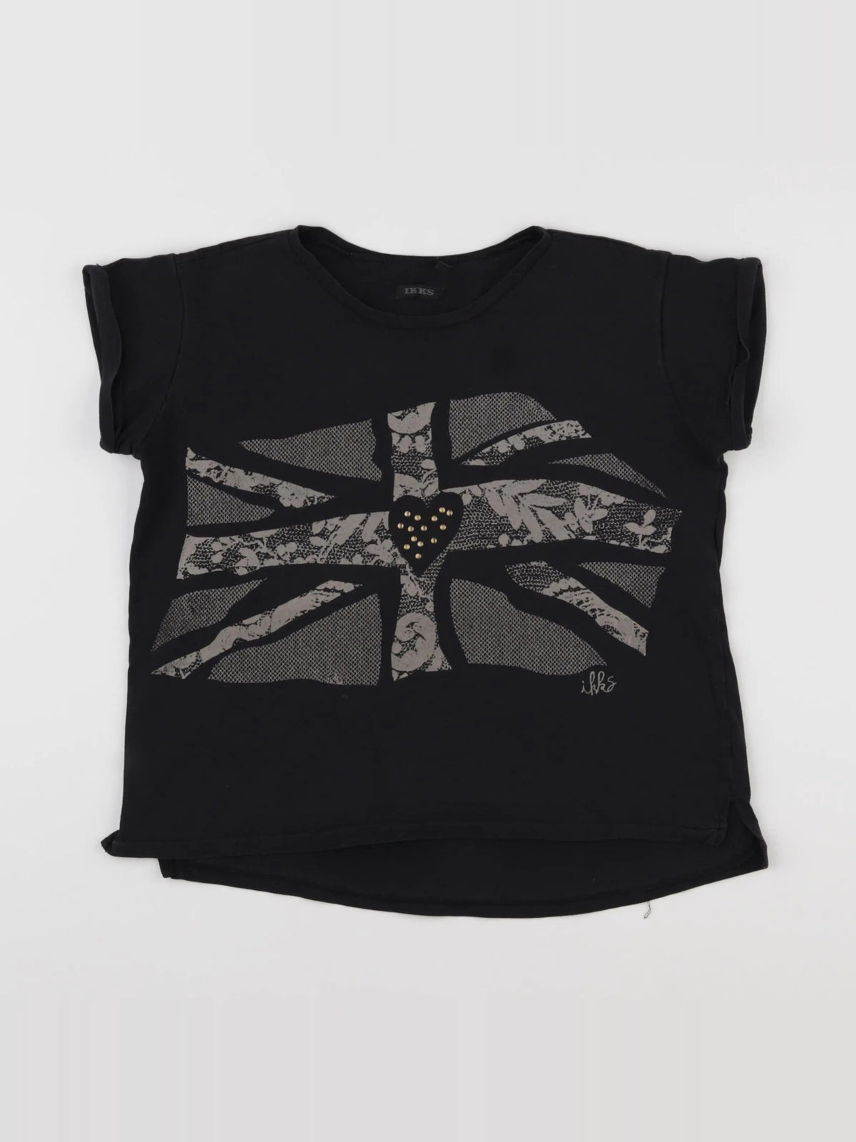IKKS - tee-shirt noir - 10 ans