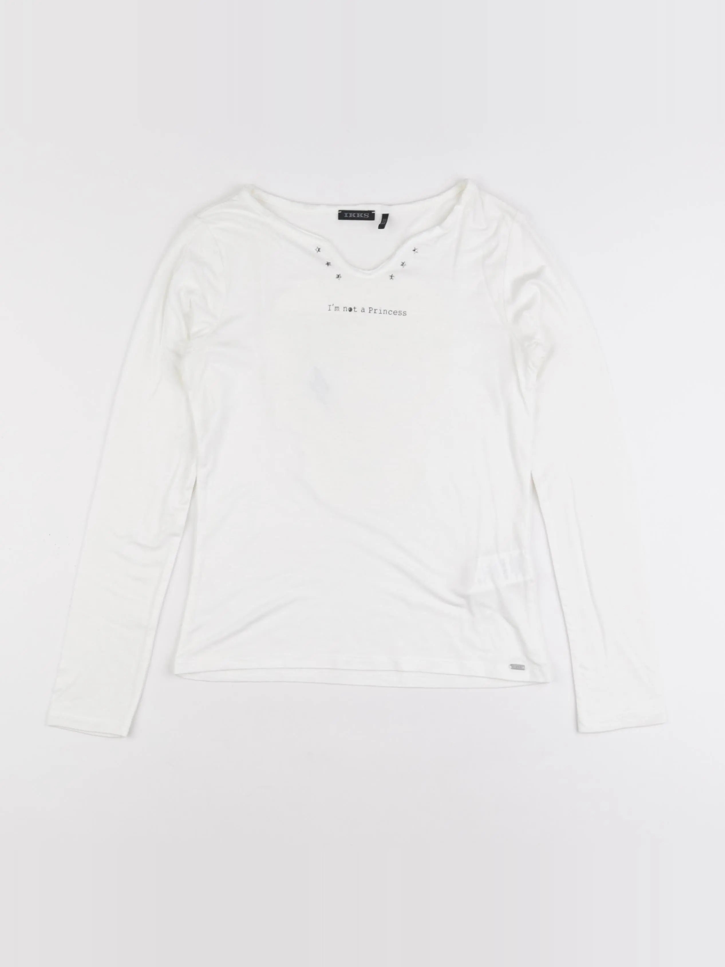 IKKS - tee-shirt blanc - 10 ans