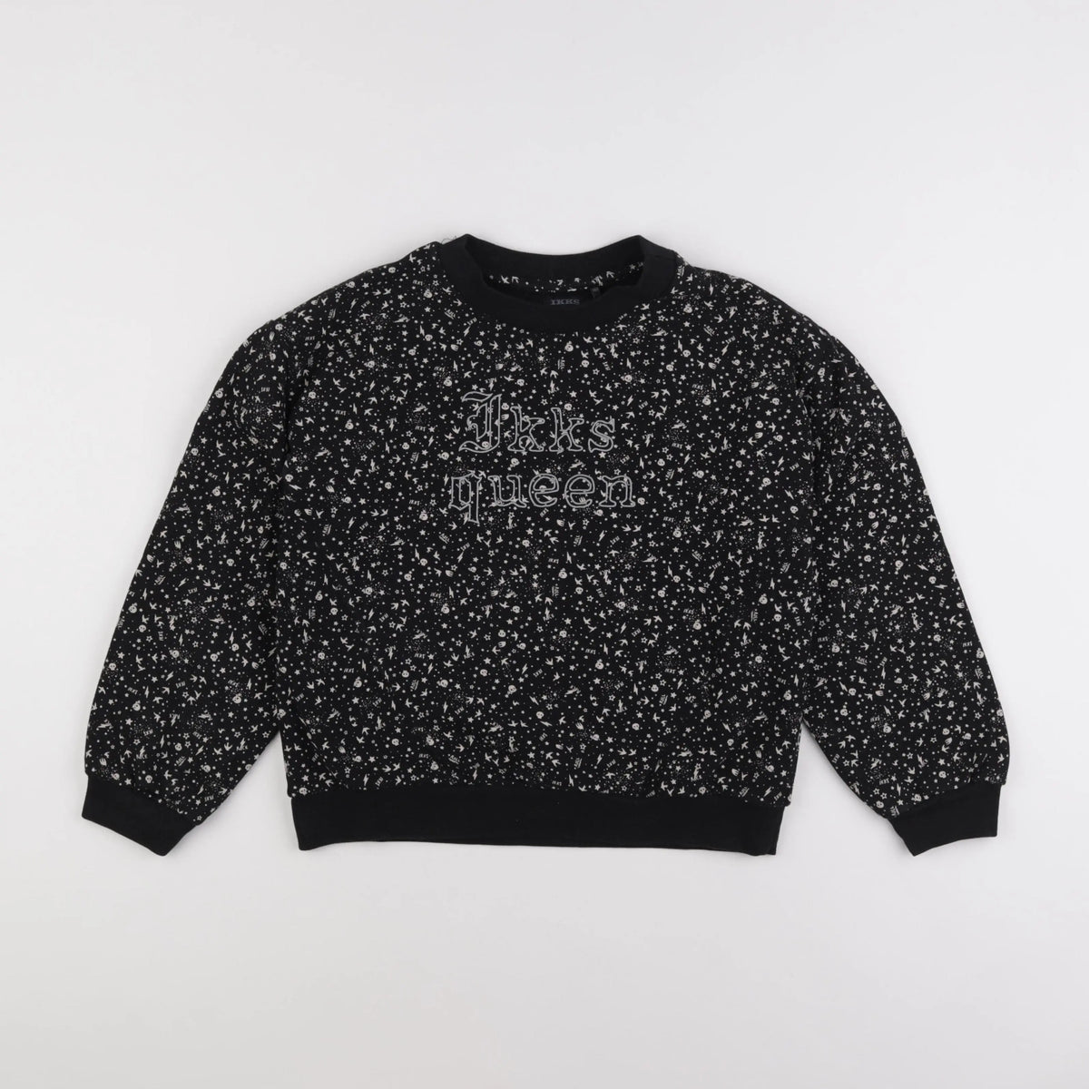IKKS - sweat noir - 10 ans