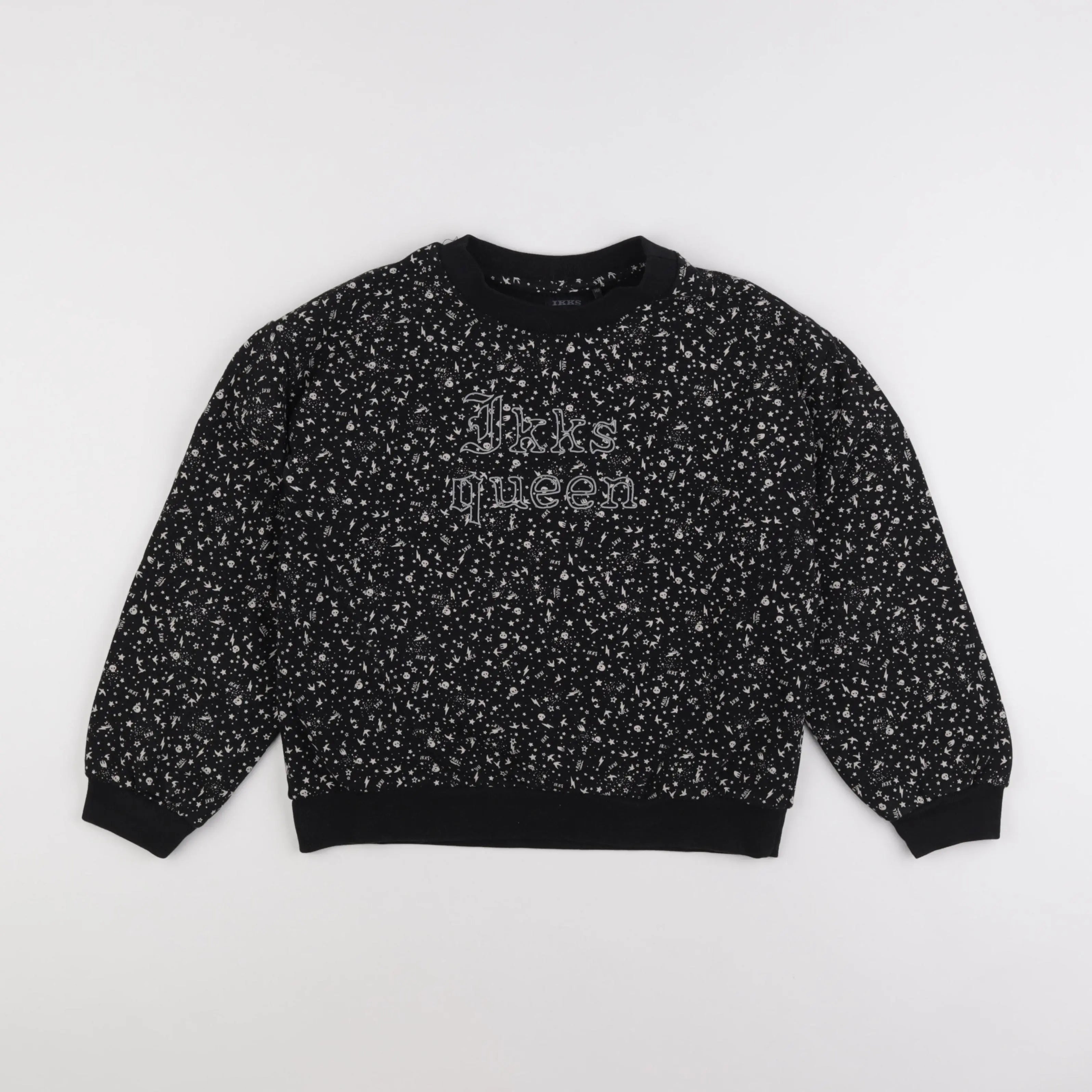IKKS - sweat noir - 10 ans