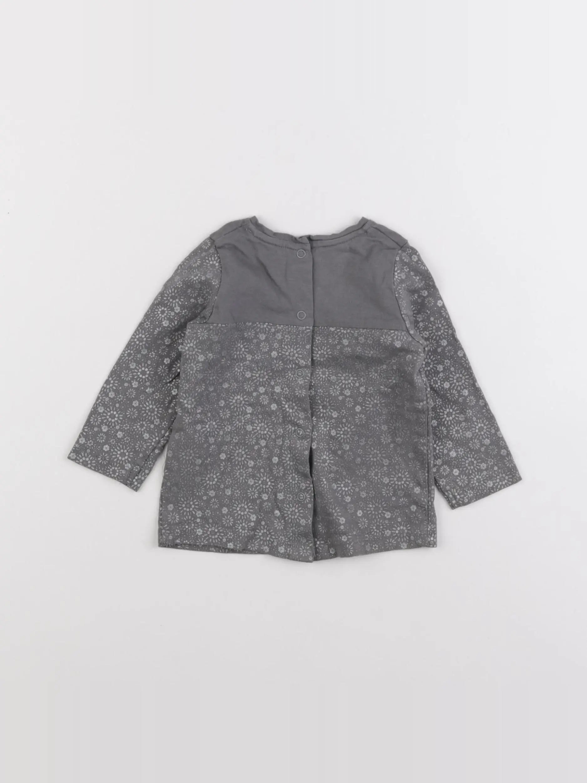 Vertbaudet - tee-shirt gris - 6 mois
