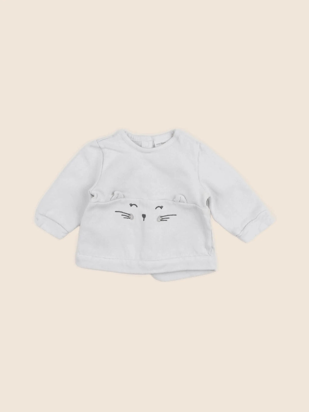Vertbaudet - sweat gris - 3 mois