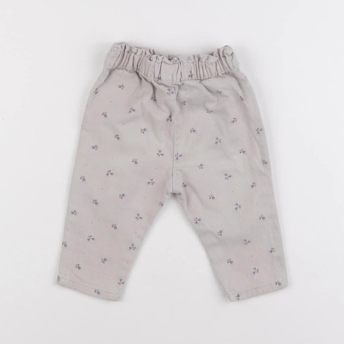 Vertbaudet - pantalon beige - 6 mois