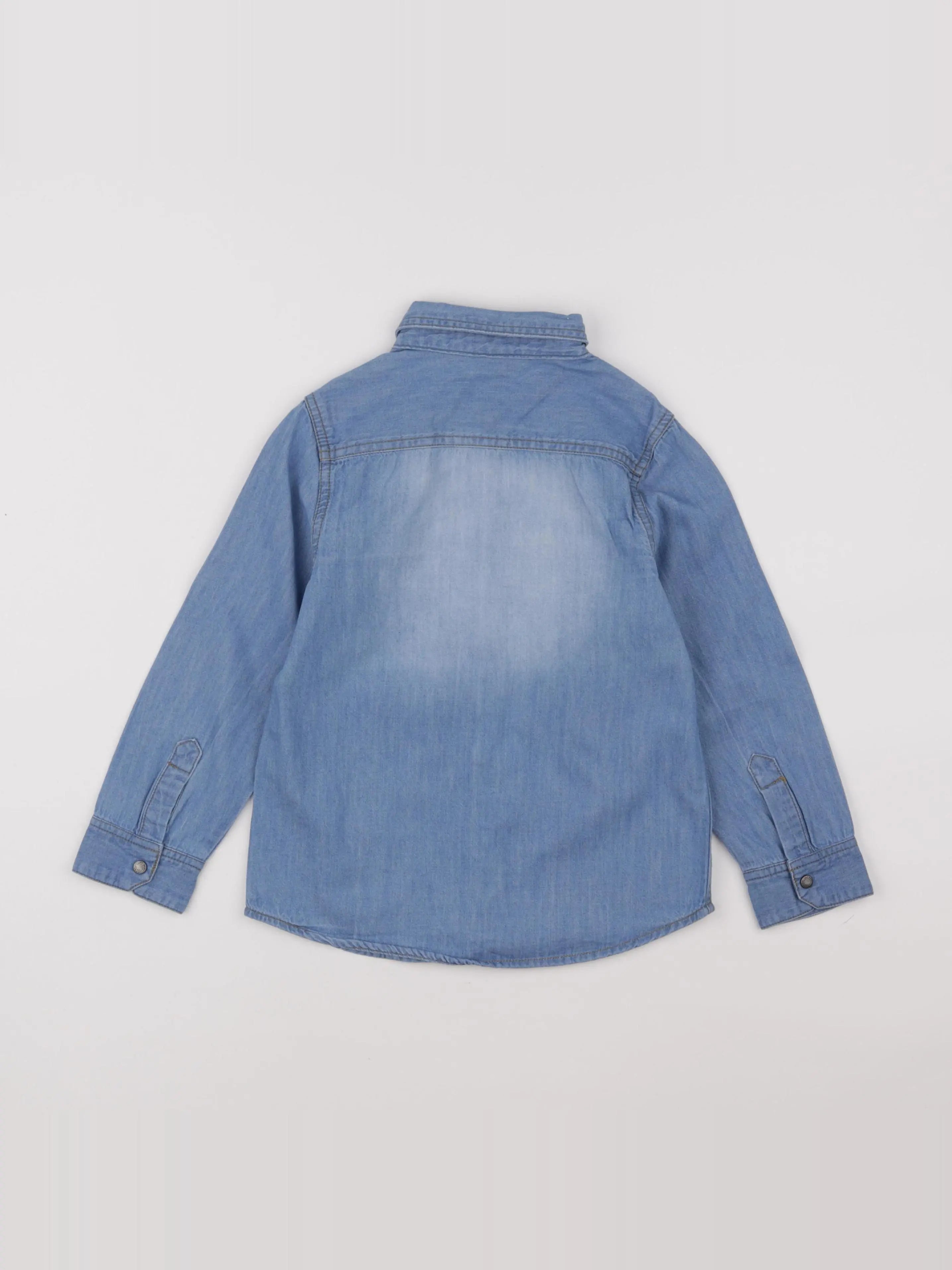 Vertbaudet - chemise bleu - 6 ans