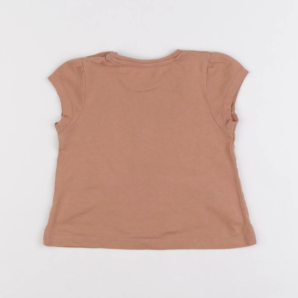 Vertbaudet - tee-shirt marron - 9 mois