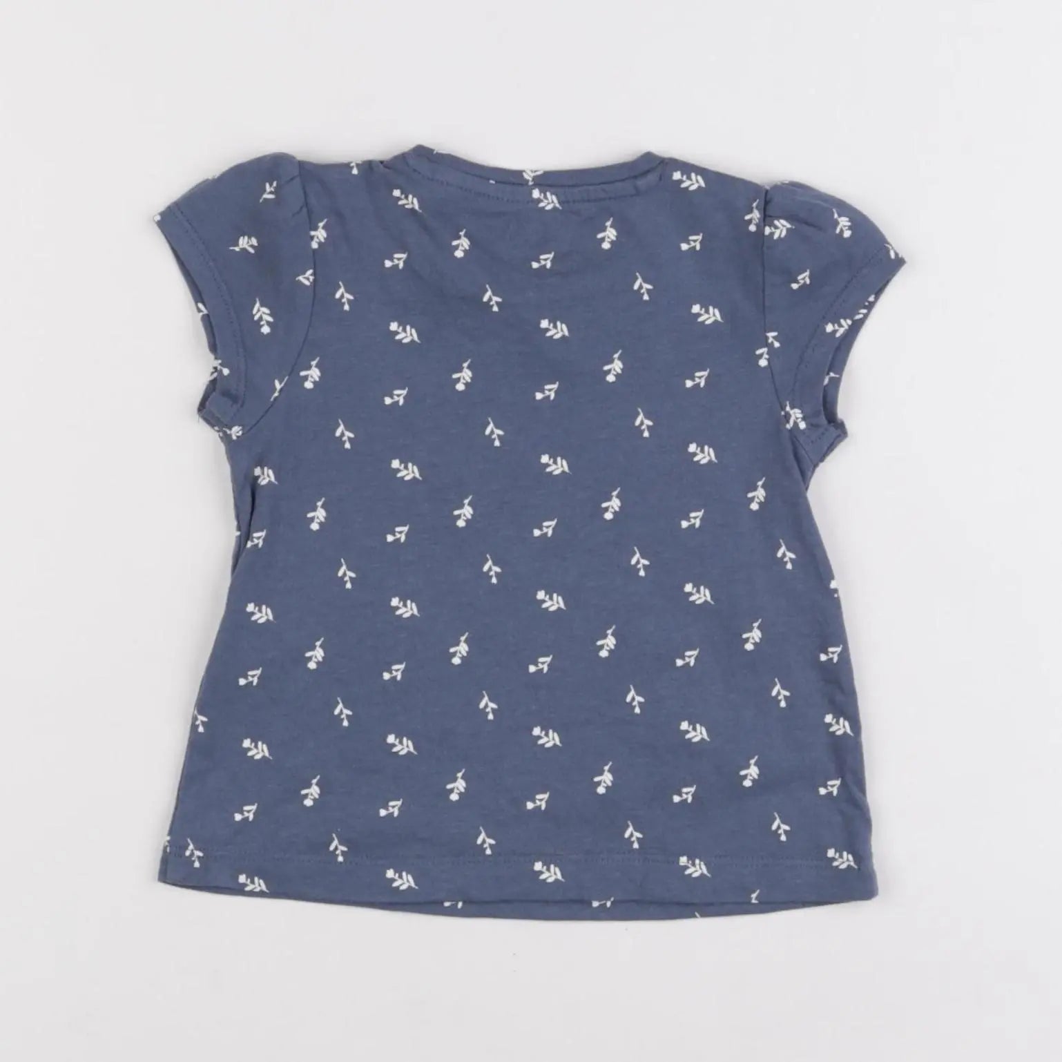 Vertbaudet - tee-shirt bleu - 9 mois