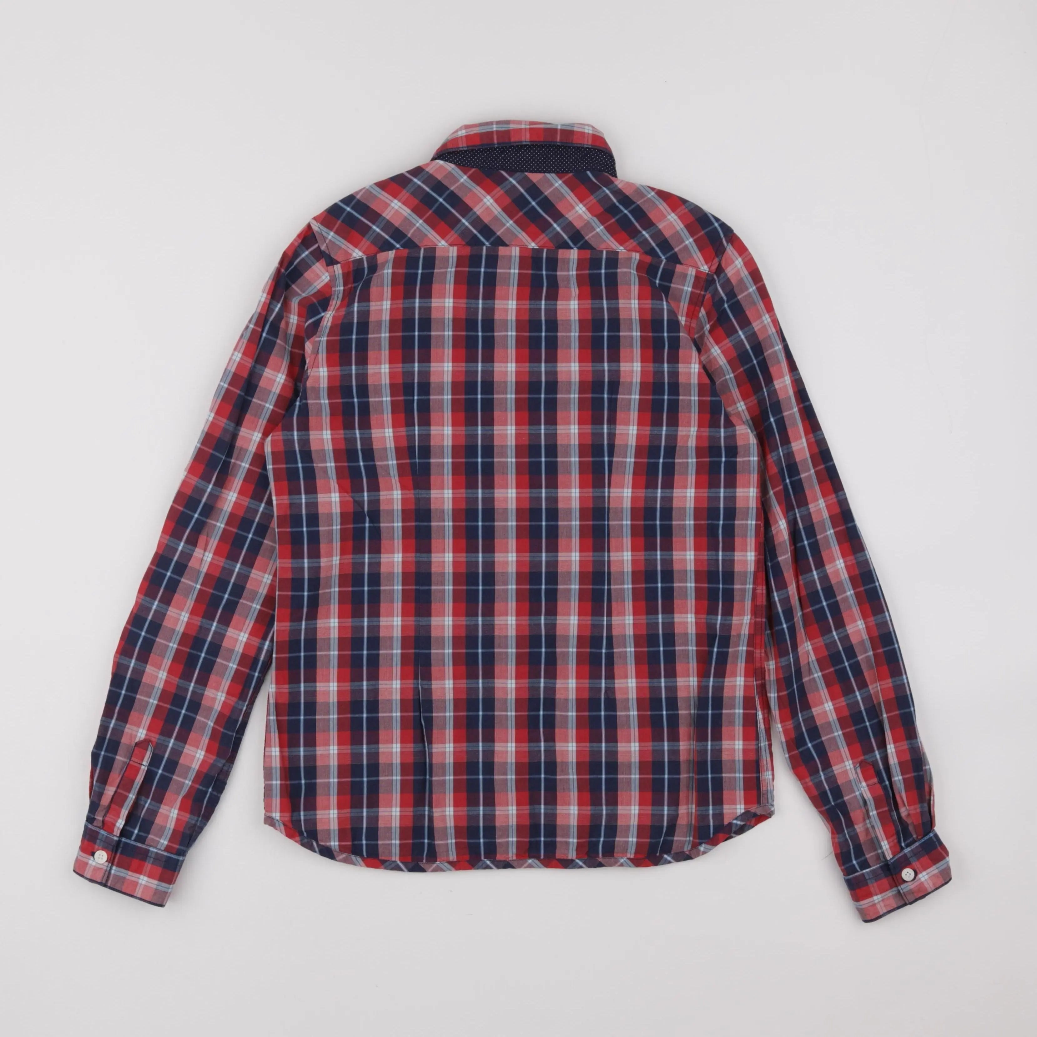 IKKS - chemise bleu, rouge - 12 ans