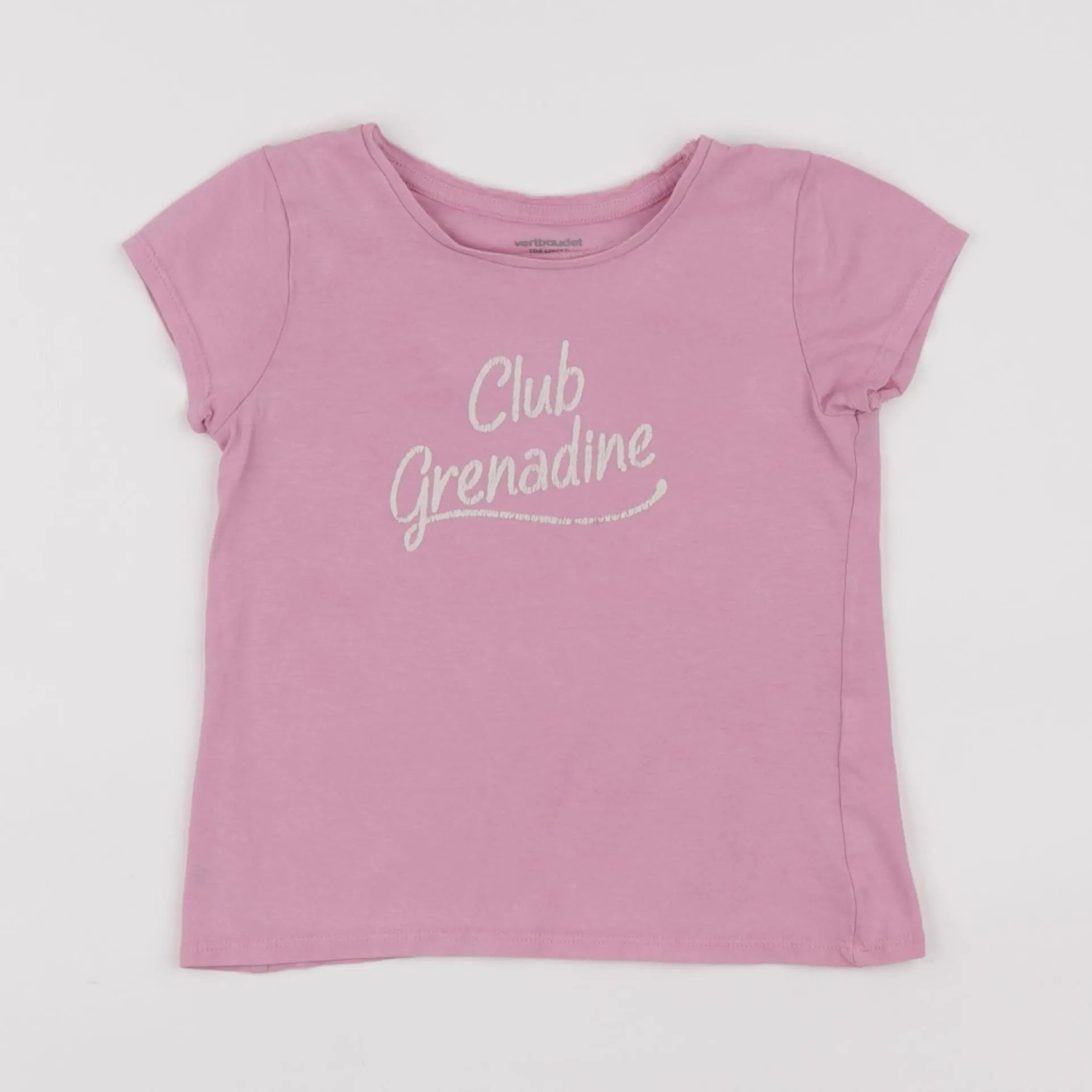 Vertbaudet - tee-shirt rose - 4 ans