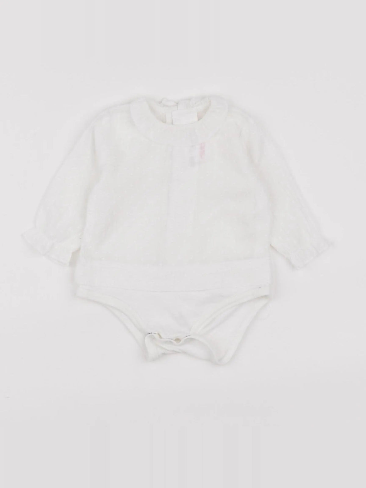 Zara - body blouse blanc - 1/3 mois
