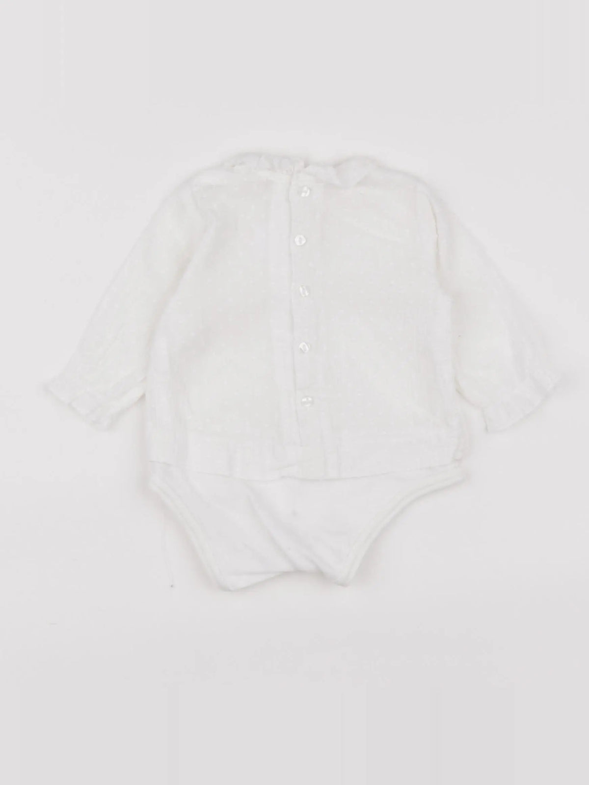 Zara - body blouse blanc - 1/3 mois