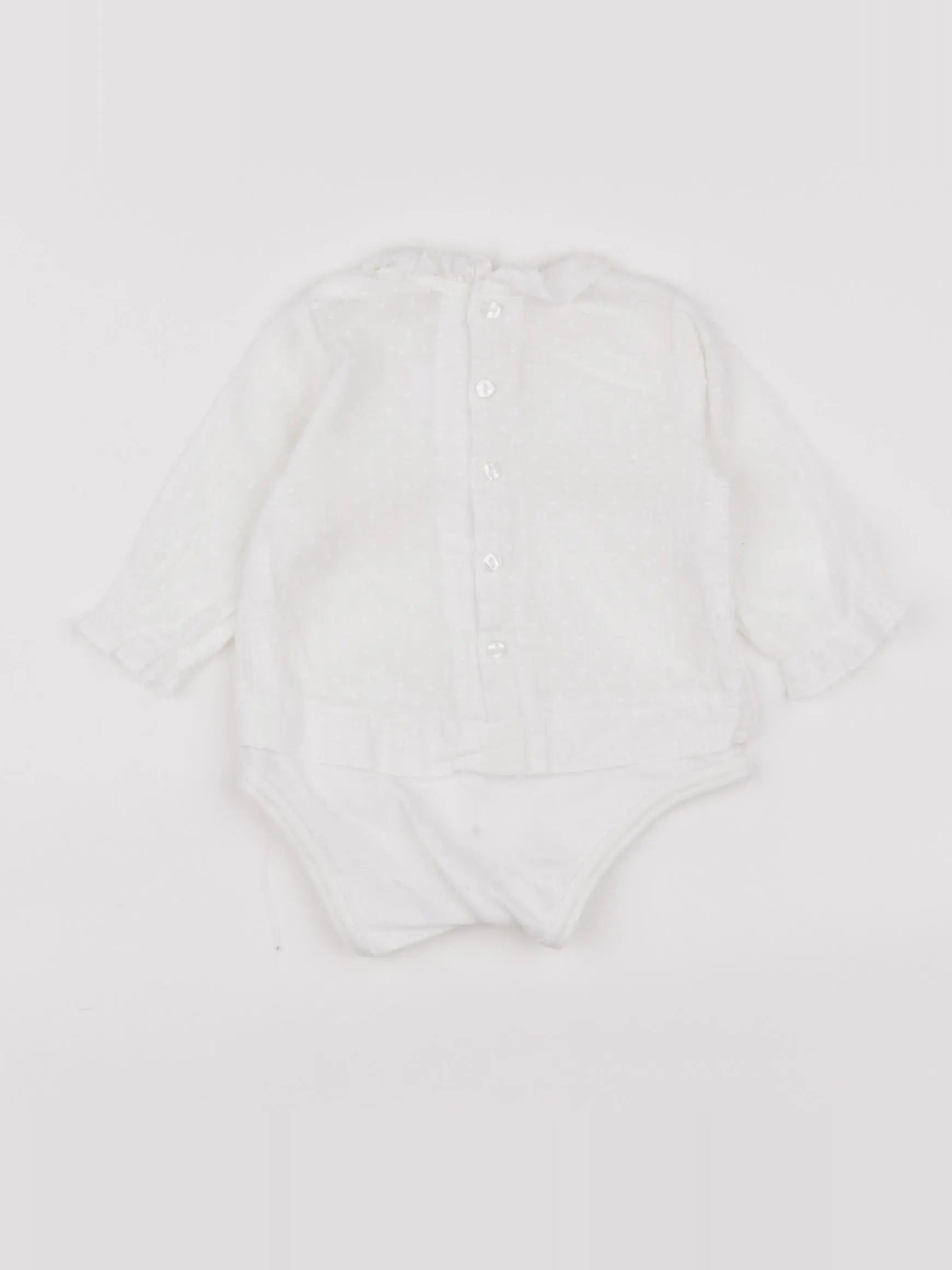 Zara - body blouse blanc - 1/3 mois