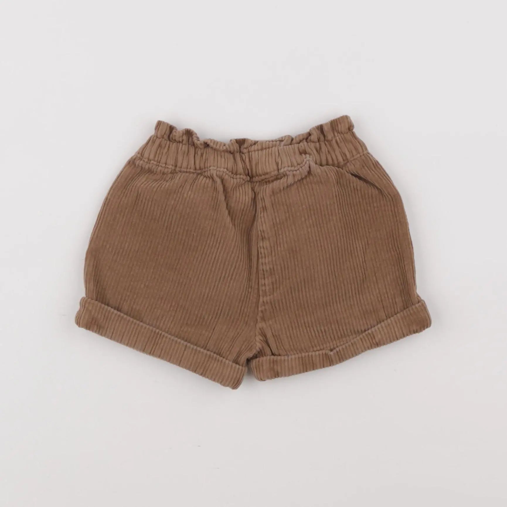Vertbaudet - short marron - 12 mois