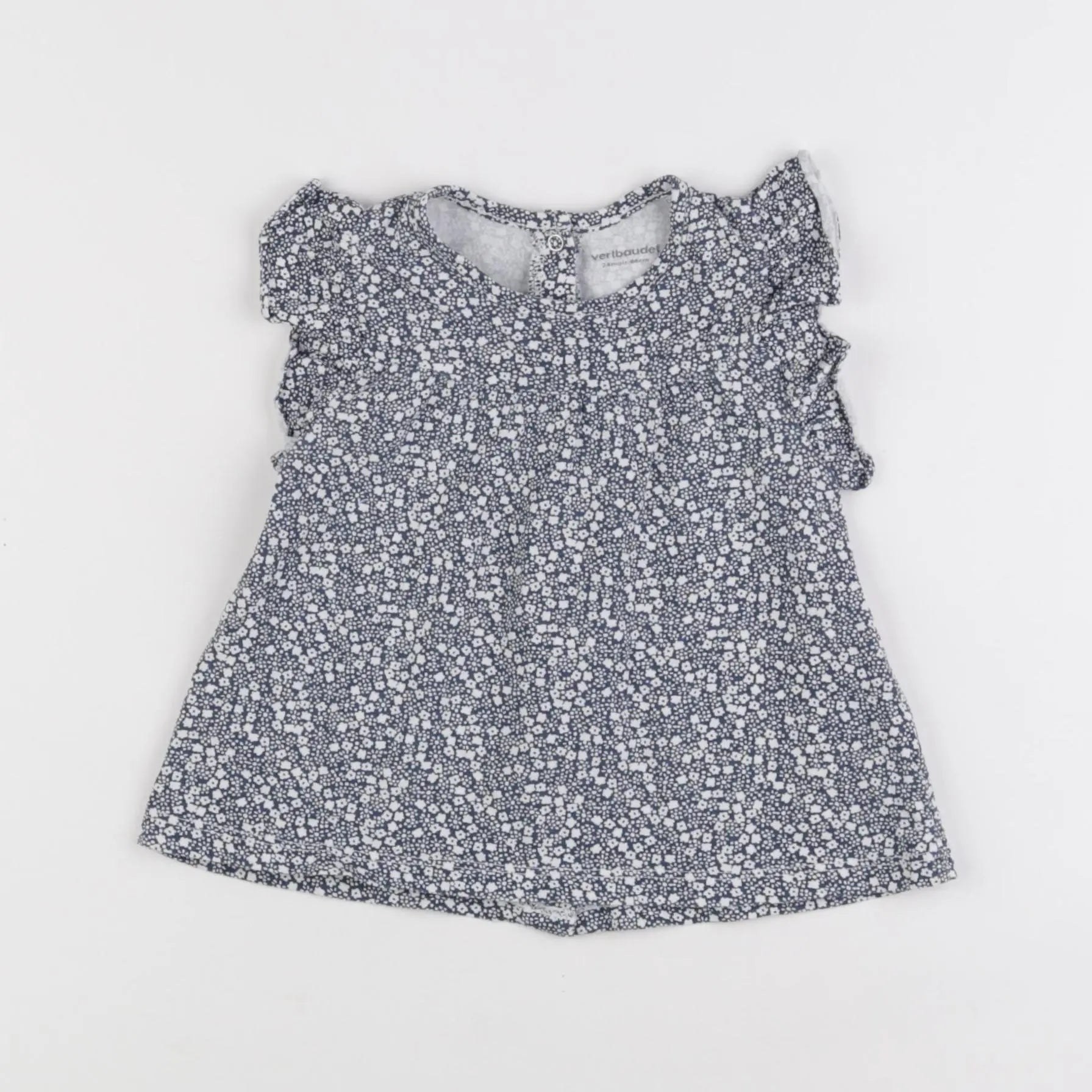 Vertbaudet - tee-shirt bleu - 2 ans