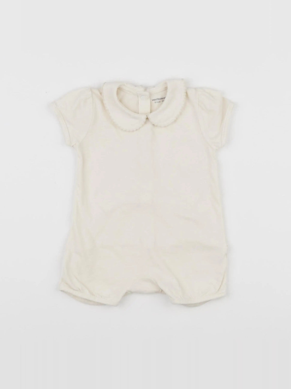Vertbaudet - combinaison beige - 6 mois