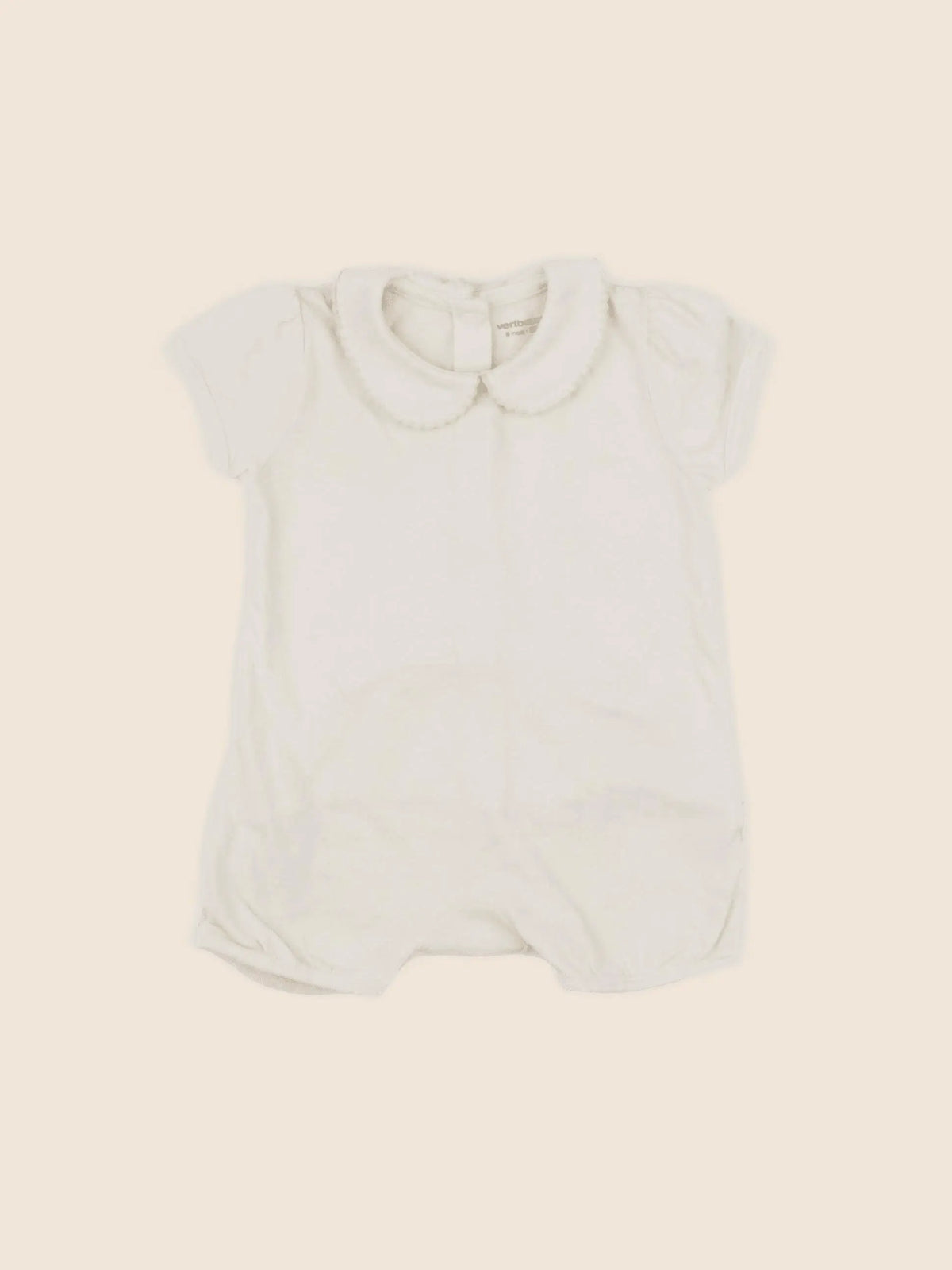 Vertbaudet - combinaison beige - 6 mois
