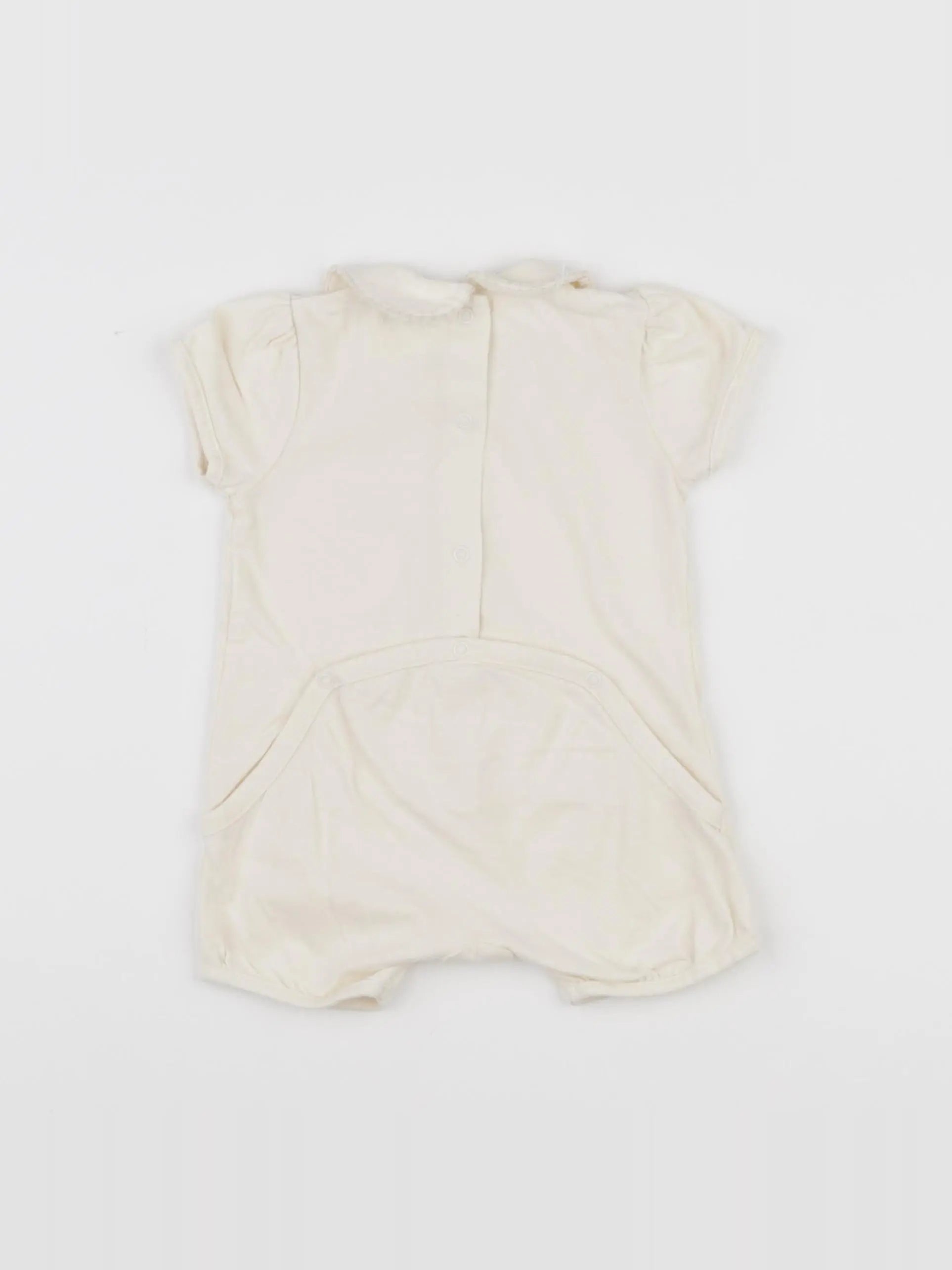 Vertbaudet - combinaison beige - 6 mois